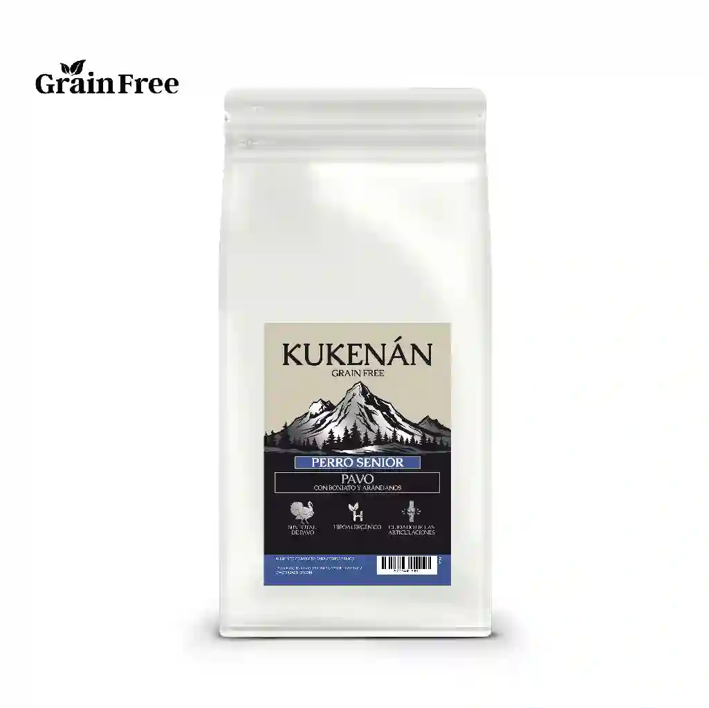 Kukenán Dog Senior Pavo con Boniato y Arándanos