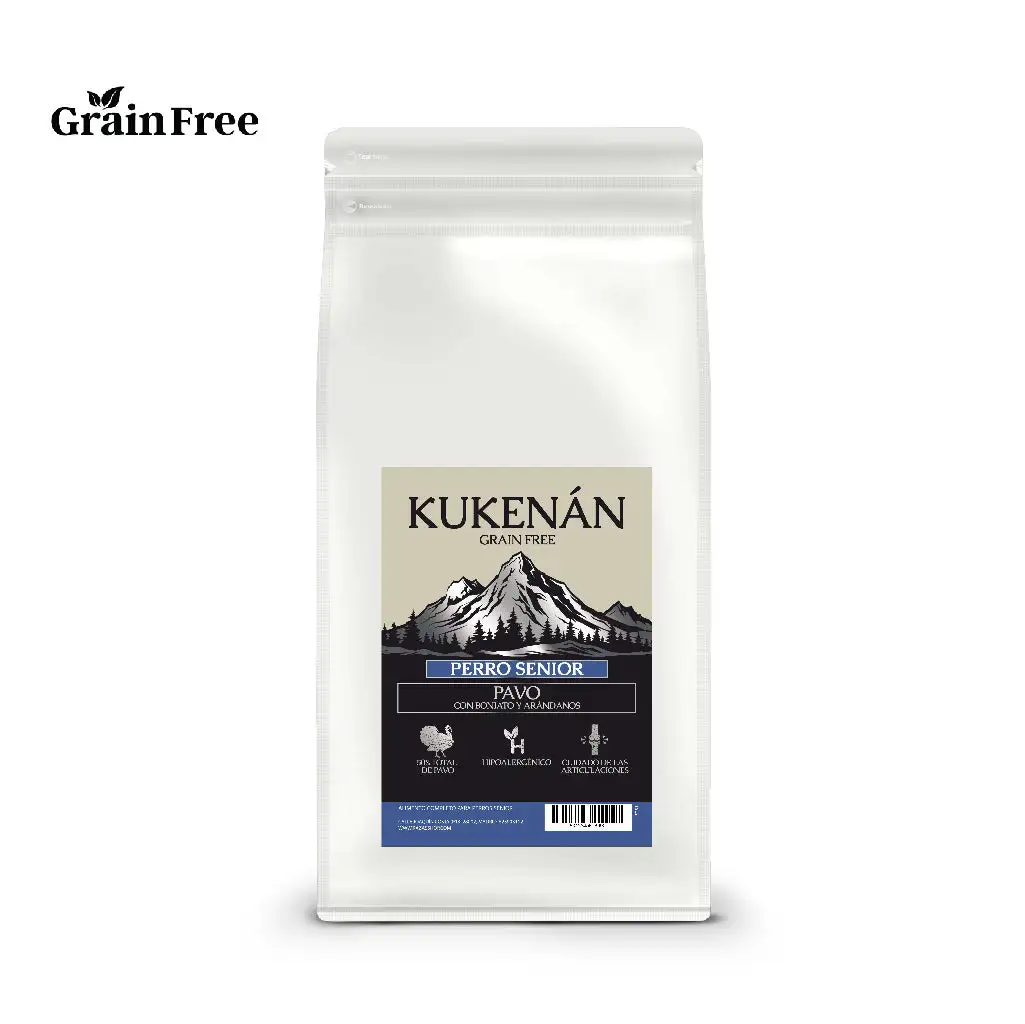 Kukenán Dog Senior Pavo con Boniato y Arándanos