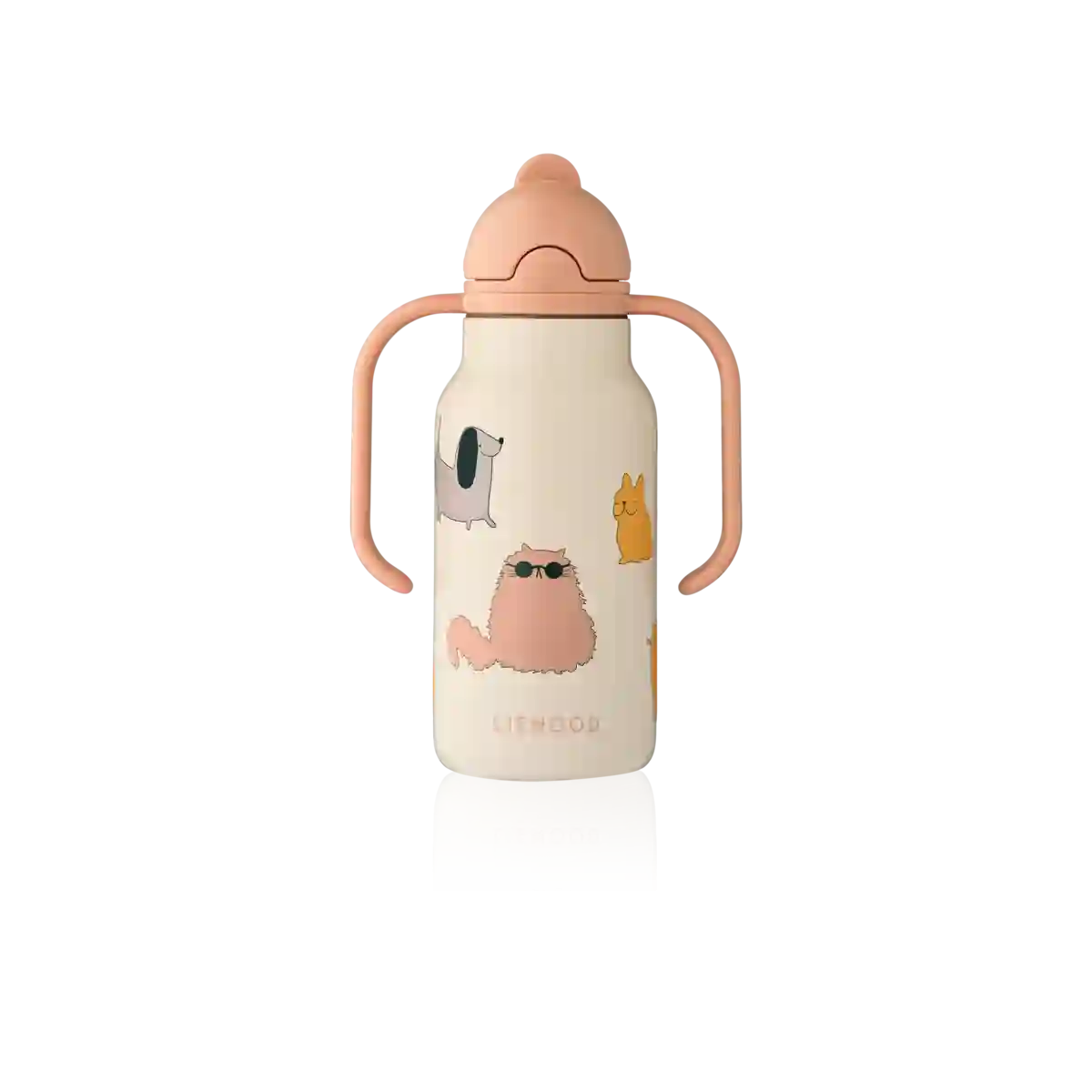 Thermo bottle with cheats and dogs