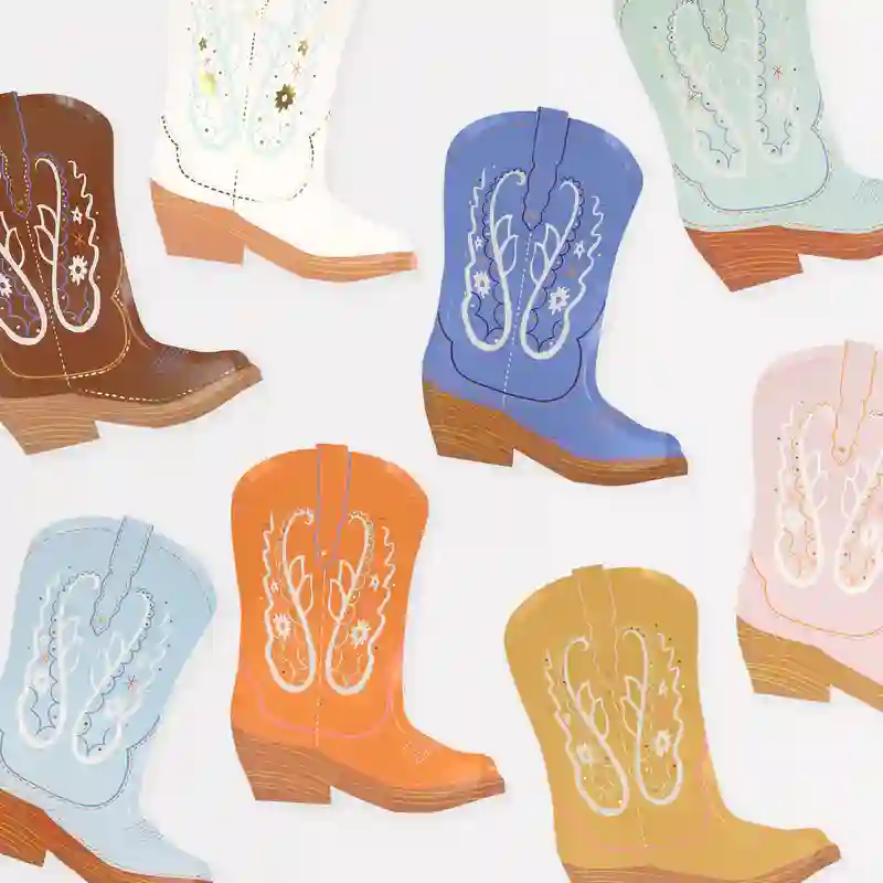 Platos Botas Western