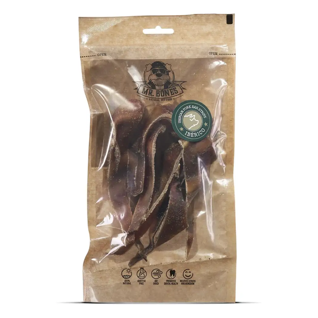 Mr Bones snack dental Oreja de cerdo ibérico en tiras