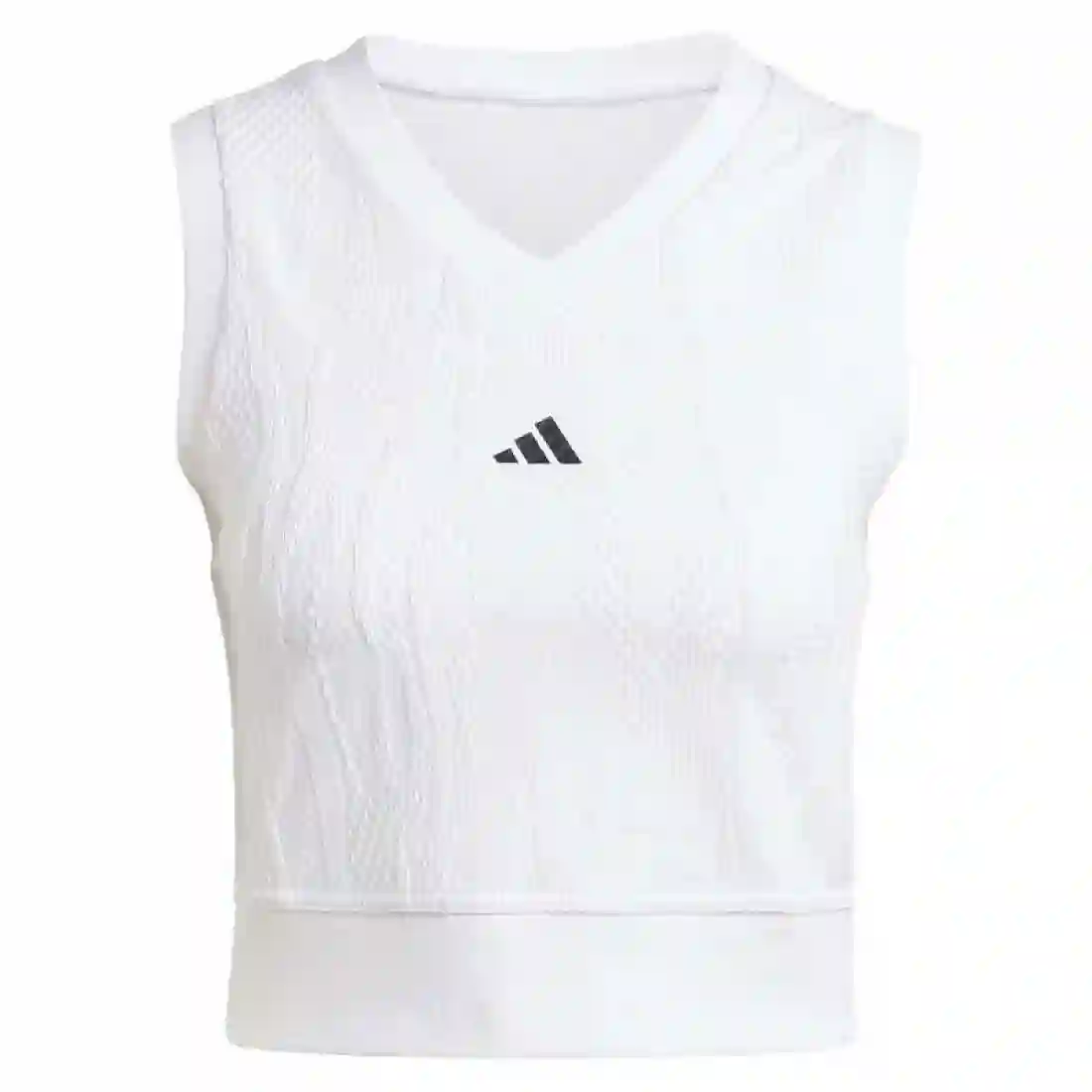 Camiseta Adidas Crop Top Pro Blanco Mujer | Adidas