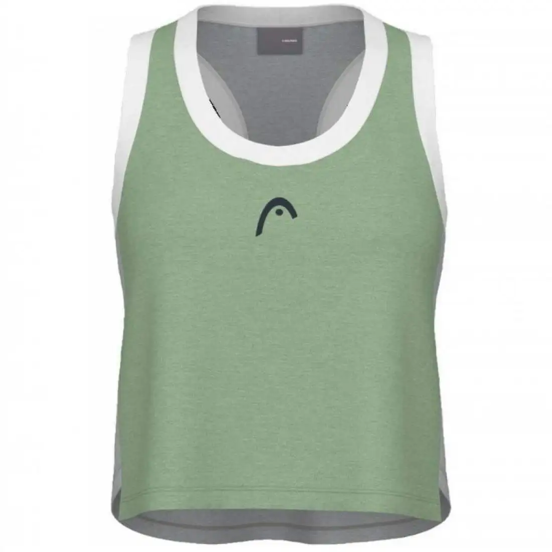 Camiseta Head Play Crop Top Verde Gris Mujer | Head