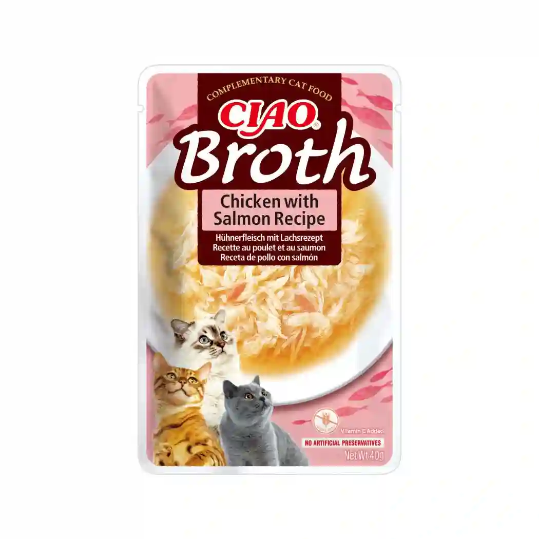 CHURU CAT BROTH CALDO DE POLLO CON SALMON 40 GR