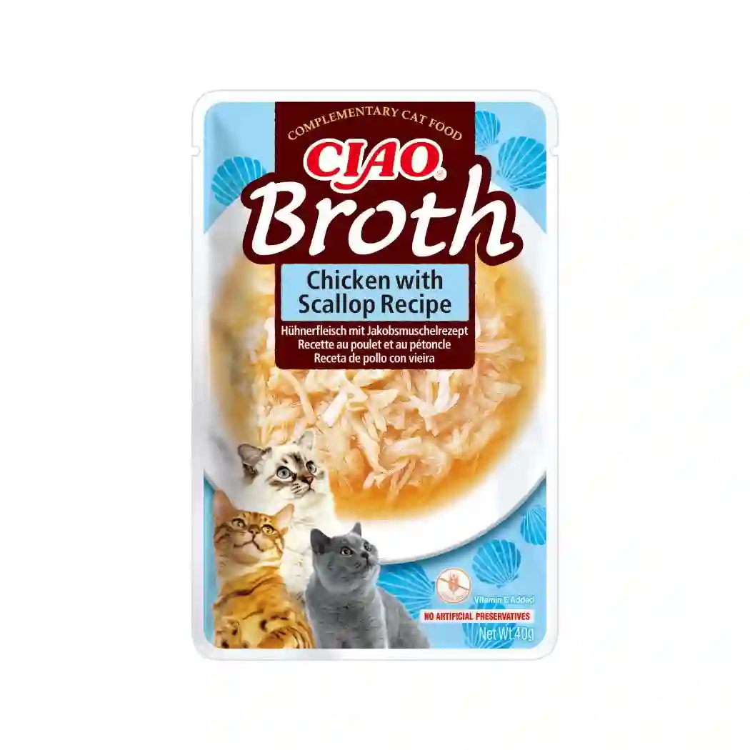 CHURU CAT BROTH CALDO DE POLLO CON VIEIRA 40 GR