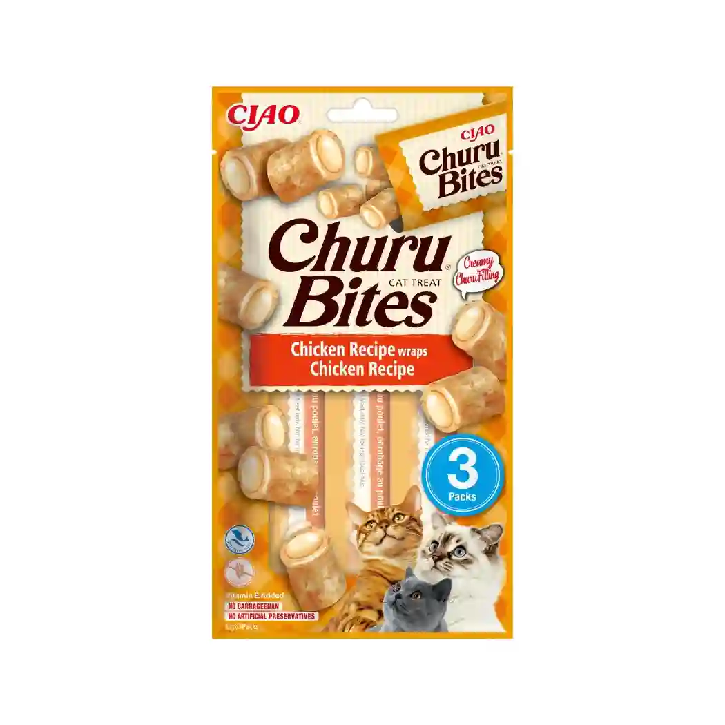 CHURU CAT BITES POLLO 3 X 10 GR