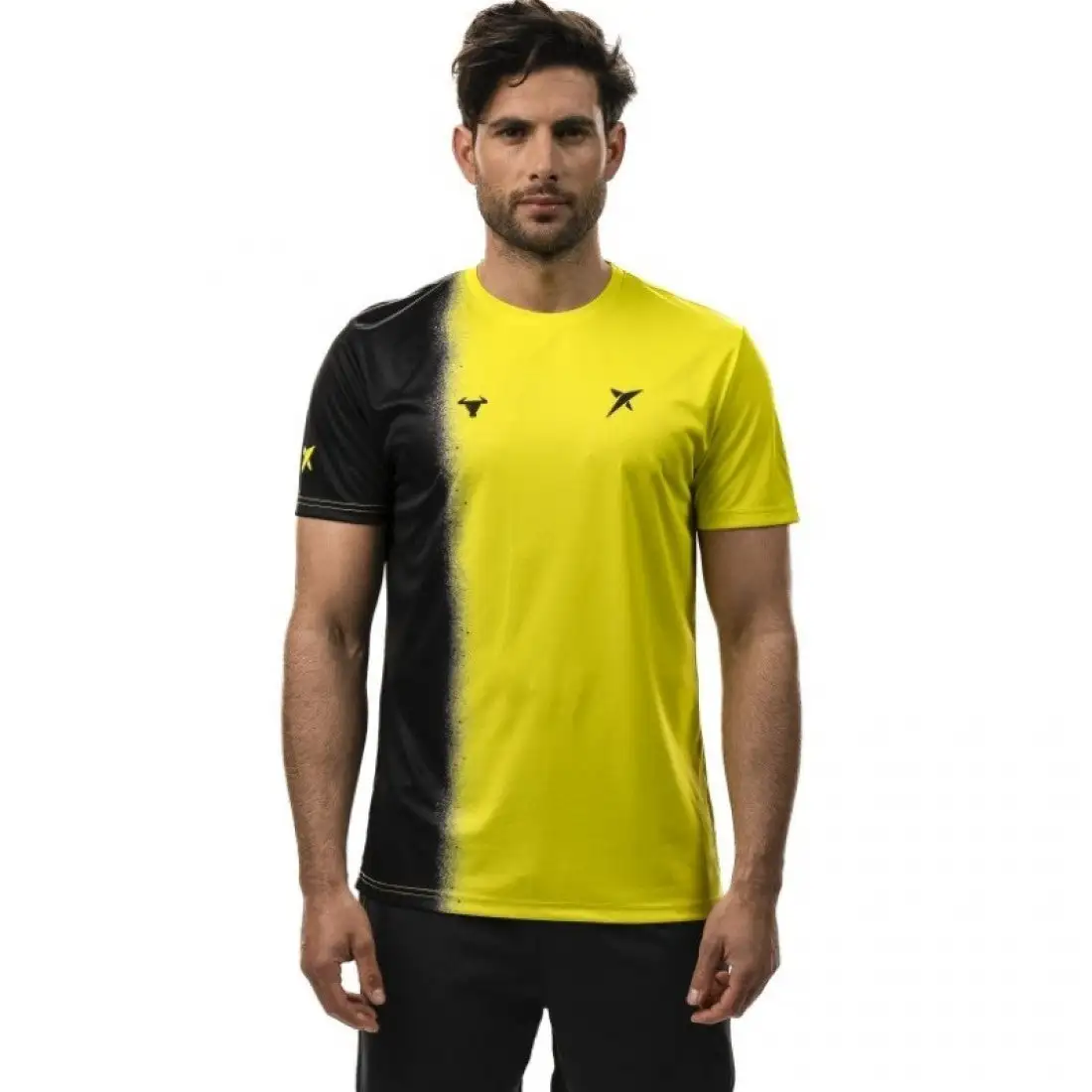 Camiseta Drop Shot Lucas Campagnolo Cosmo Amarillo Verde