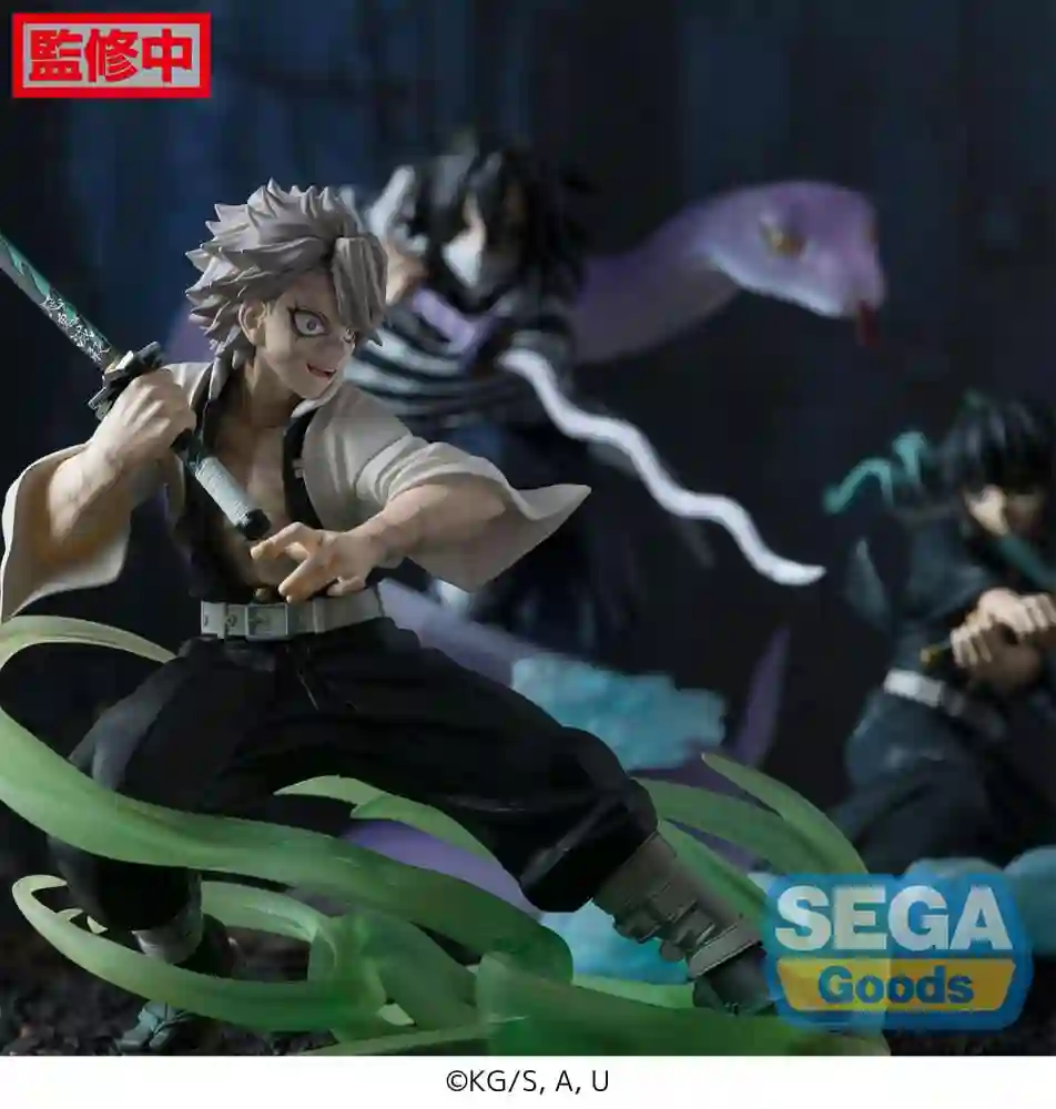ESTATUA PVC Demon Slayer: Kimetsu no Yaiba Xross Link Anime Sanemi Shinazugawa Hashira Training Arc 12 cm