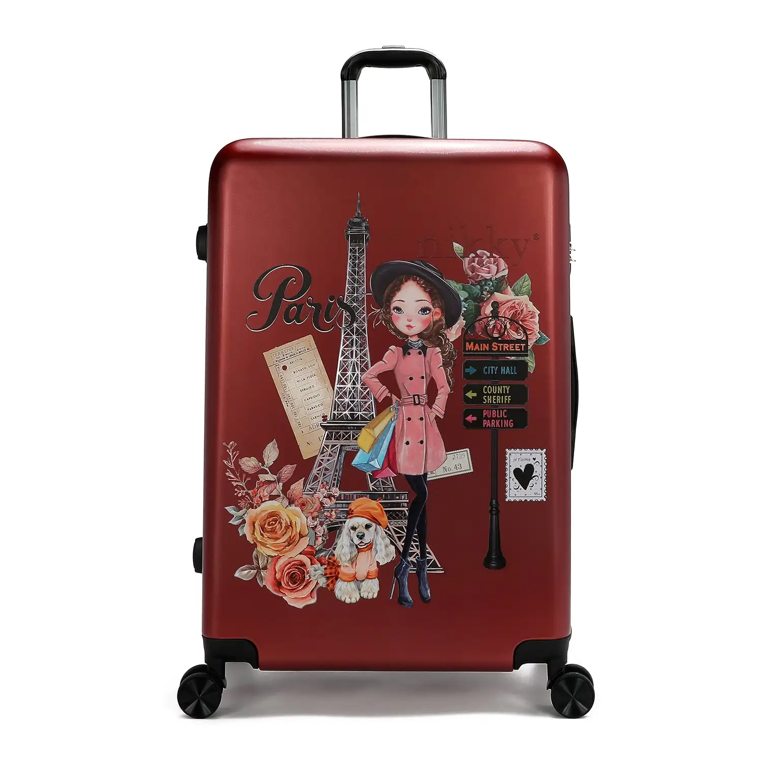 CONJUNTO 2 MALETAS DE PLASTICO ABS EMILY GOES PARIS - Imagen 2