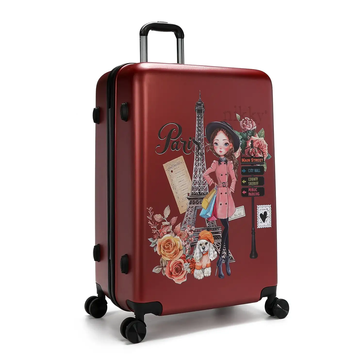 CONJUNTO 2 MALETAS DE PLASTICO ABS EMILY GOES PARIS - Imagen 3