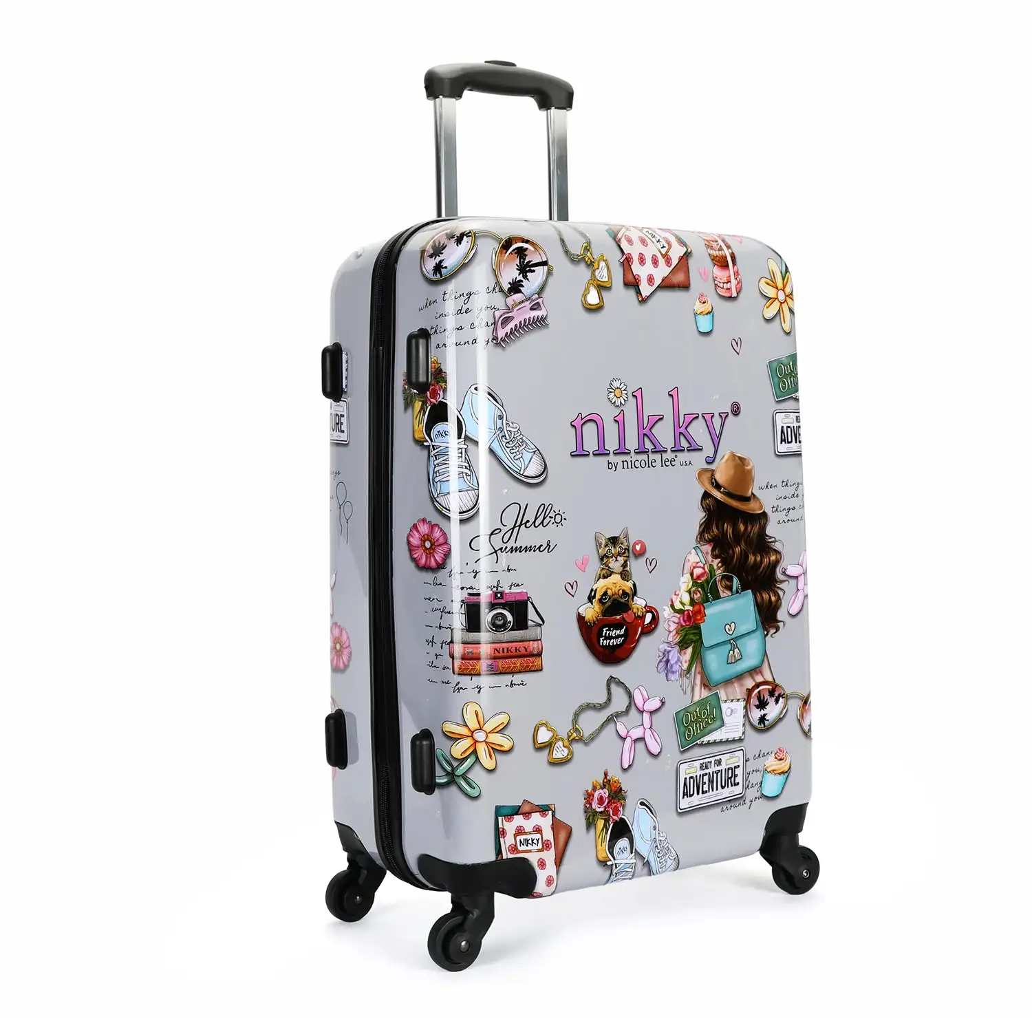 MALETA DE CABINA DE PLASTICO ABS NIKKY WORLD - Imagen 2