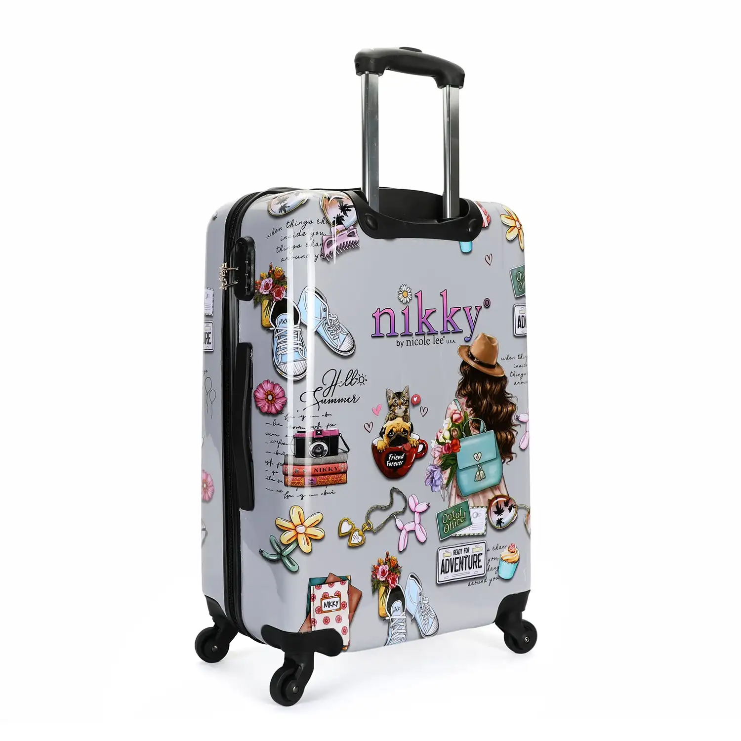 MALETA DE CABINA DE PLASTICO ABS NIKKY WORLD - Imagen 4