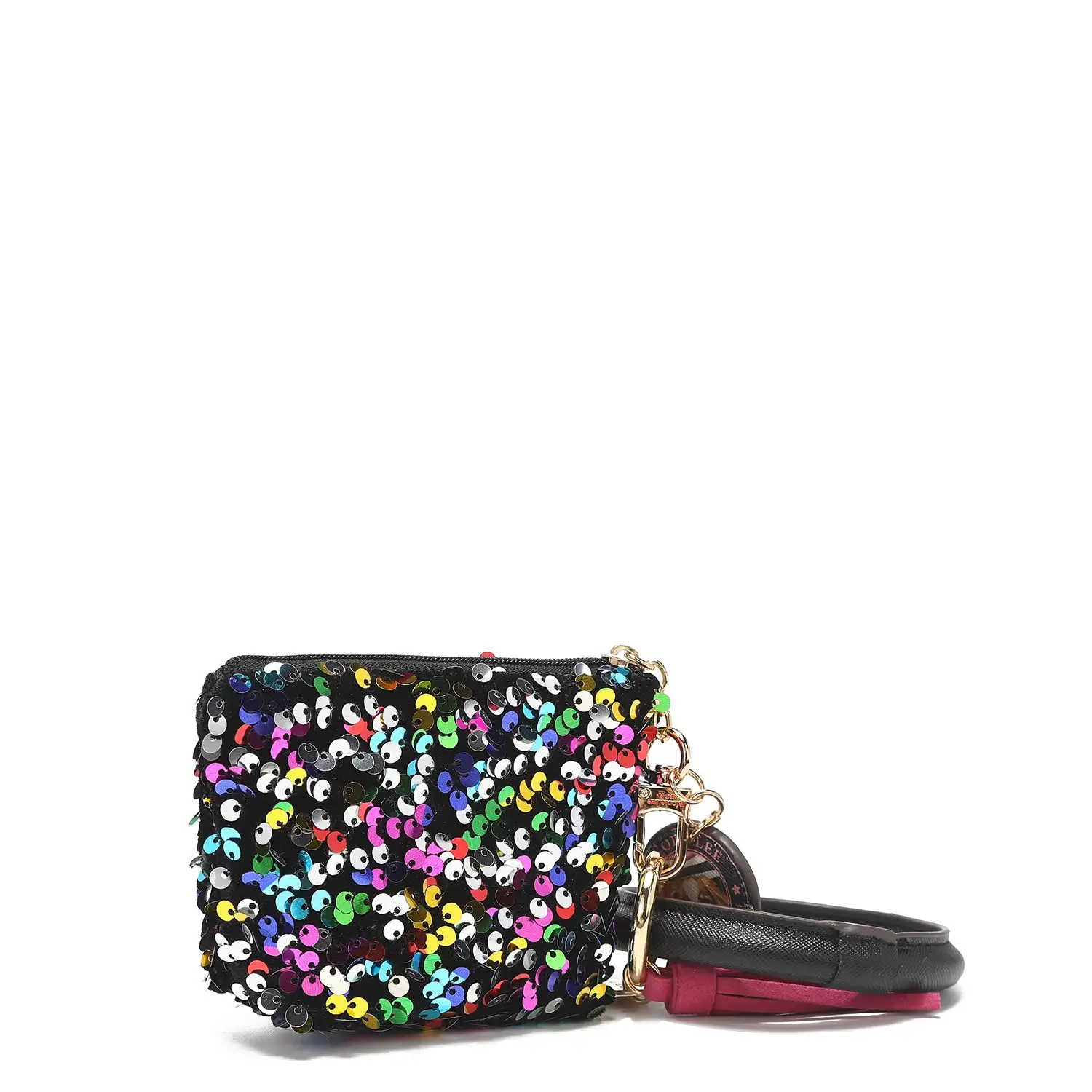 PULSERA CON LLAVERO Y MONEDERO CON LENTEJUELAS - Imagen 4
