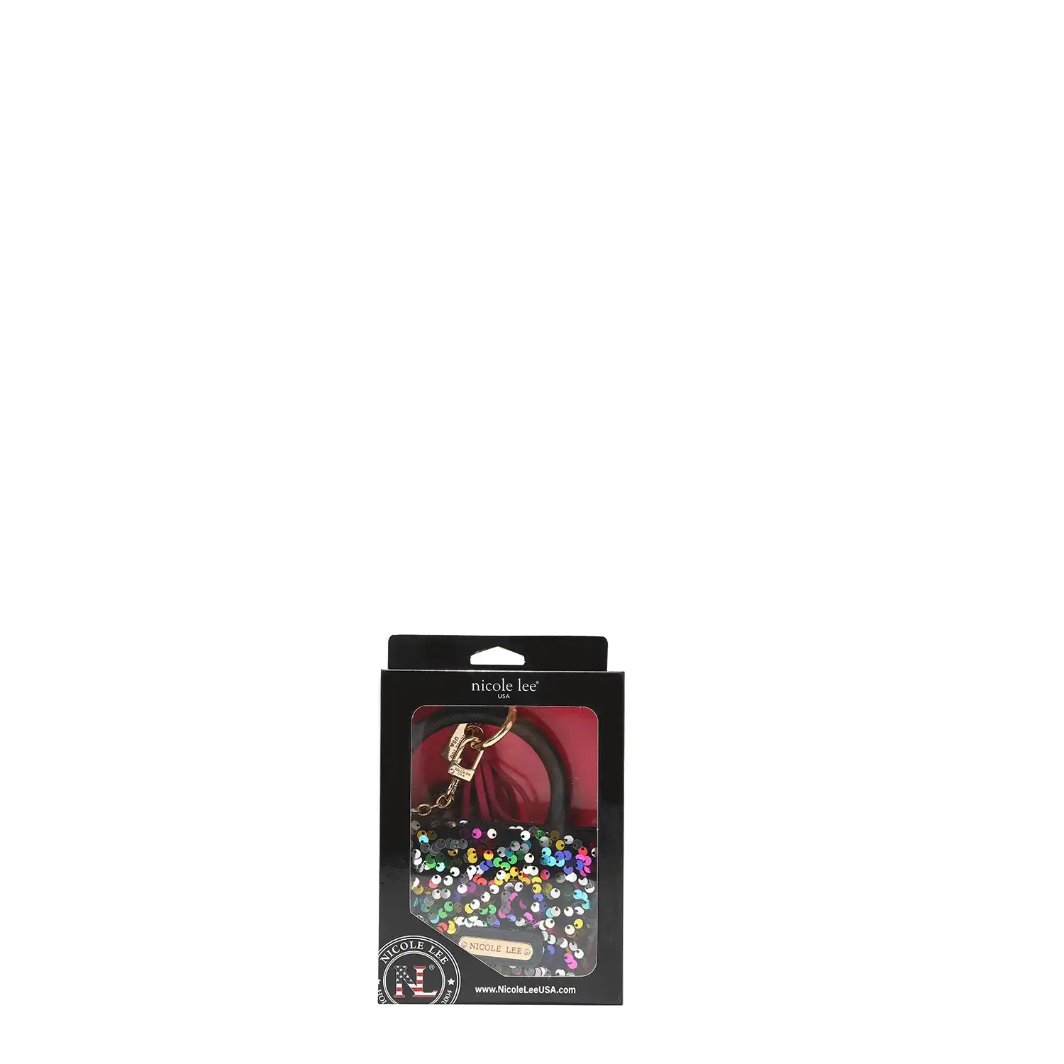 PULSERA CON LLAVERO Y MONEDERO CON LENTEJUELAS - Imagen 6
