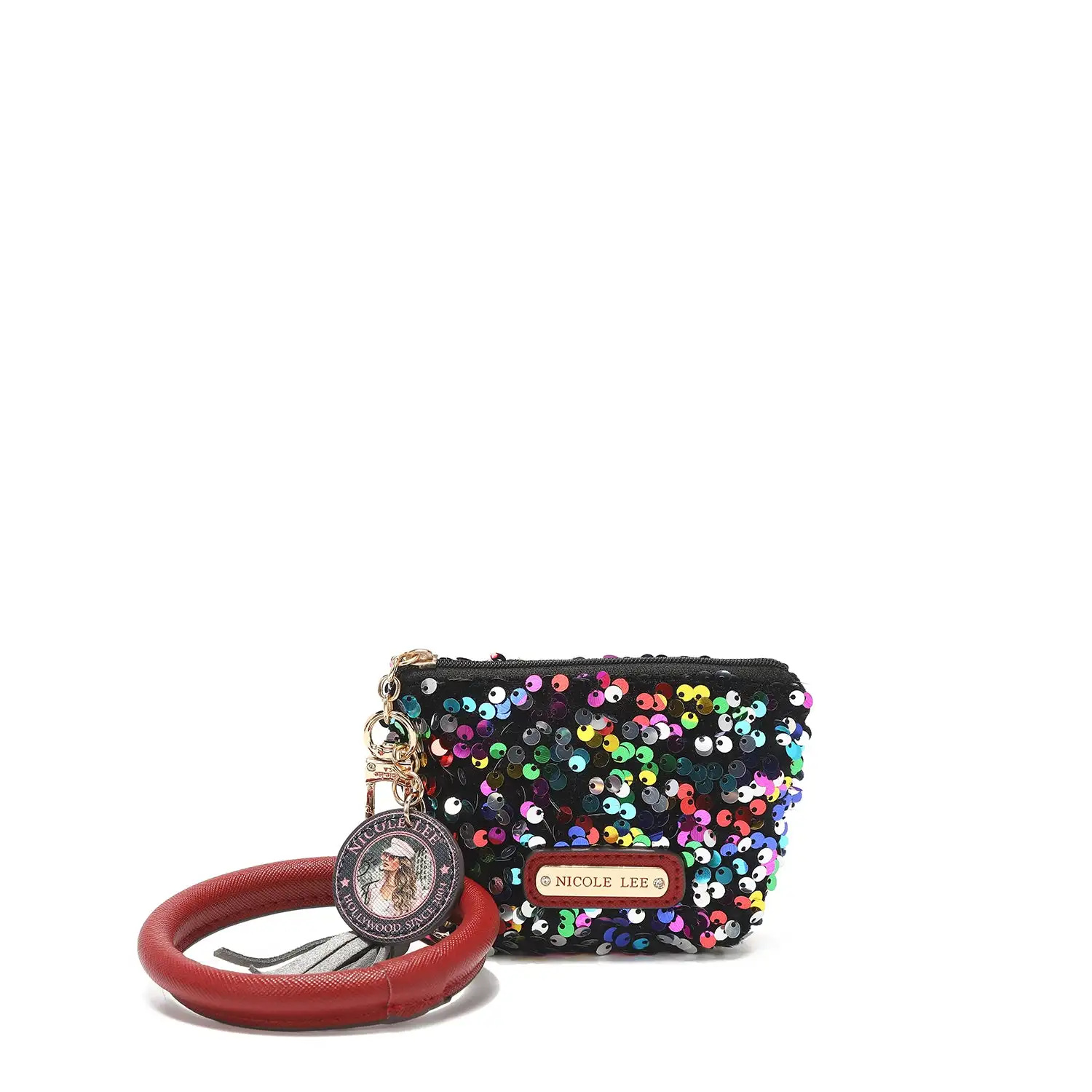 PULSERA CON LLAVERO Y MONEDERO CON LENTEJUELAS - Imagen 22