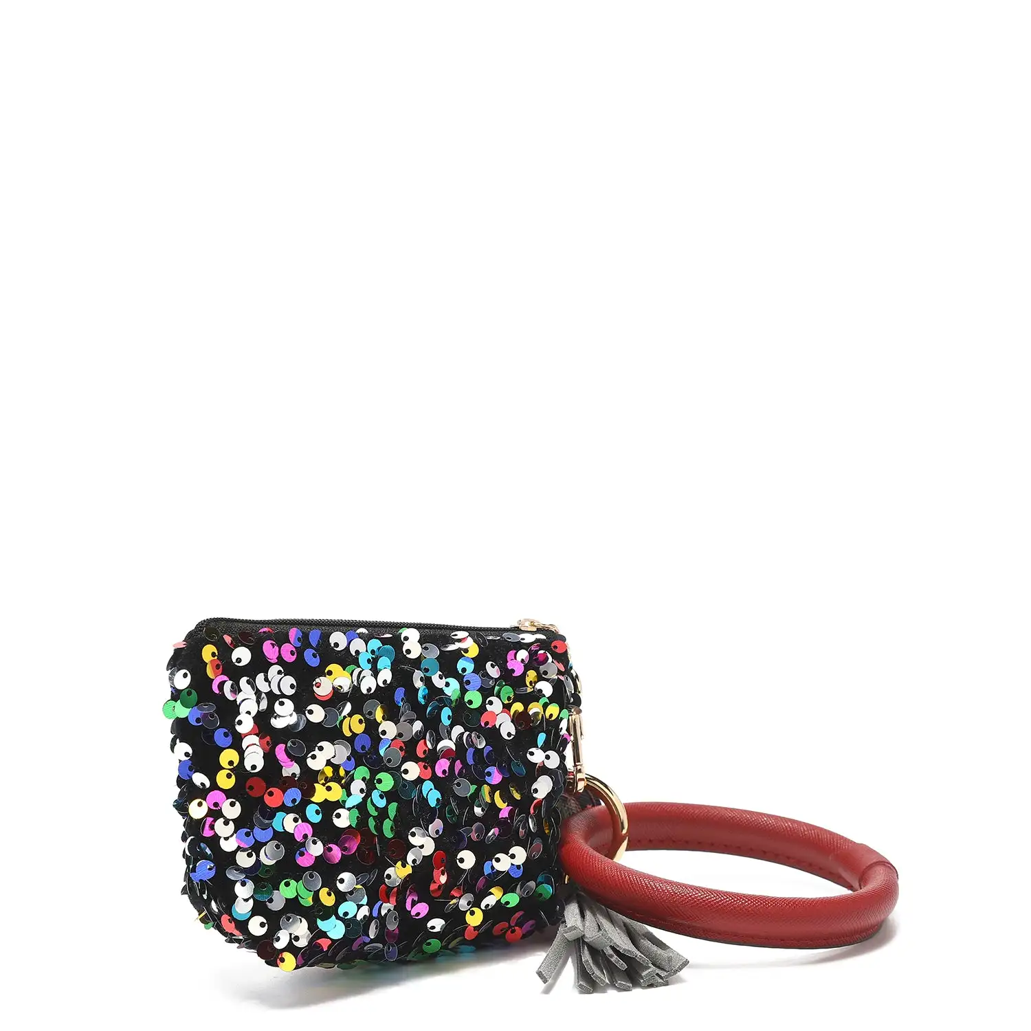 PULSERA CON LLAVERO Y MONEDERO CON LENTEJUELAS - Imagen 24