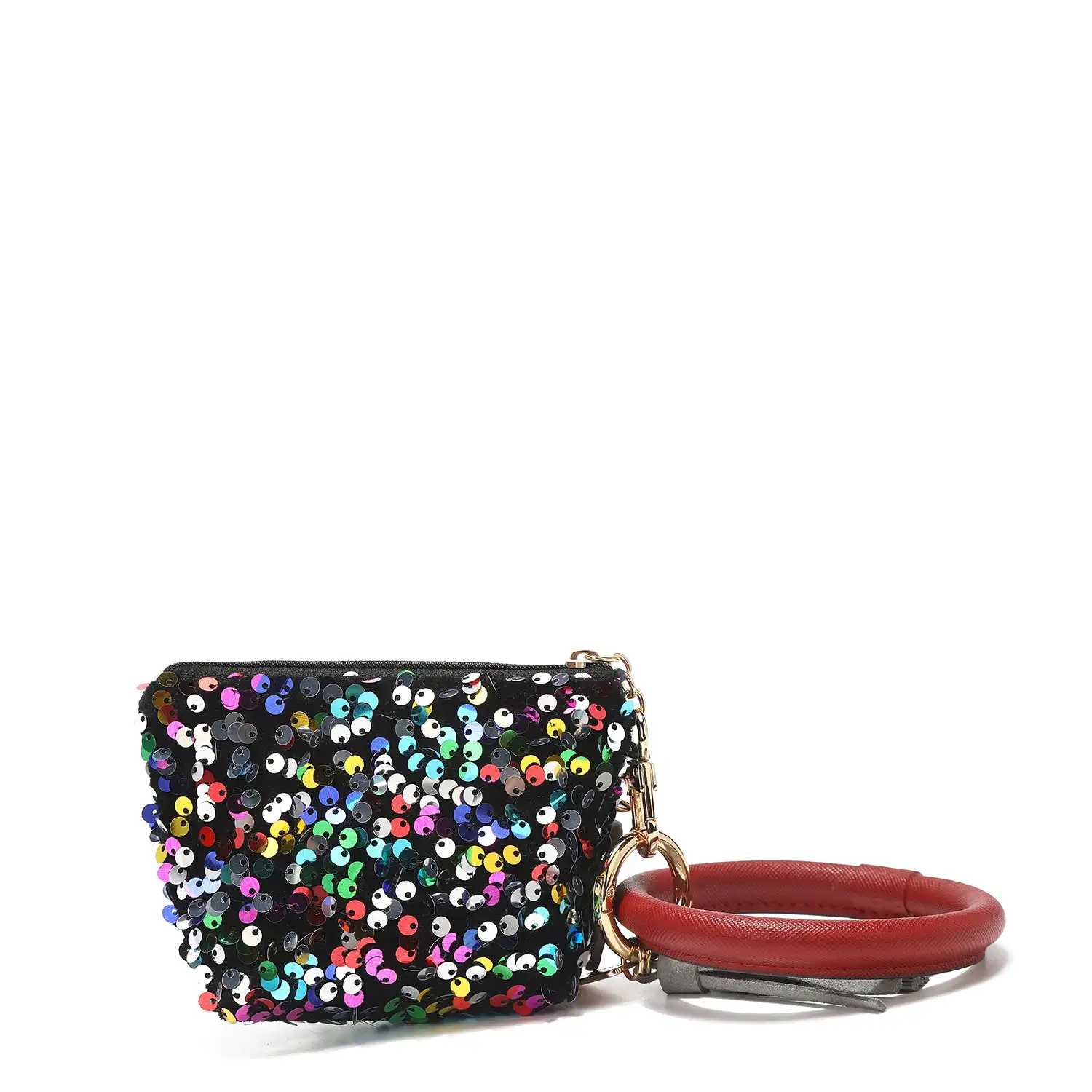 PULSERA CON LLAVERO Y MONEDERO CON LENTEJUELAS - Imagen 25