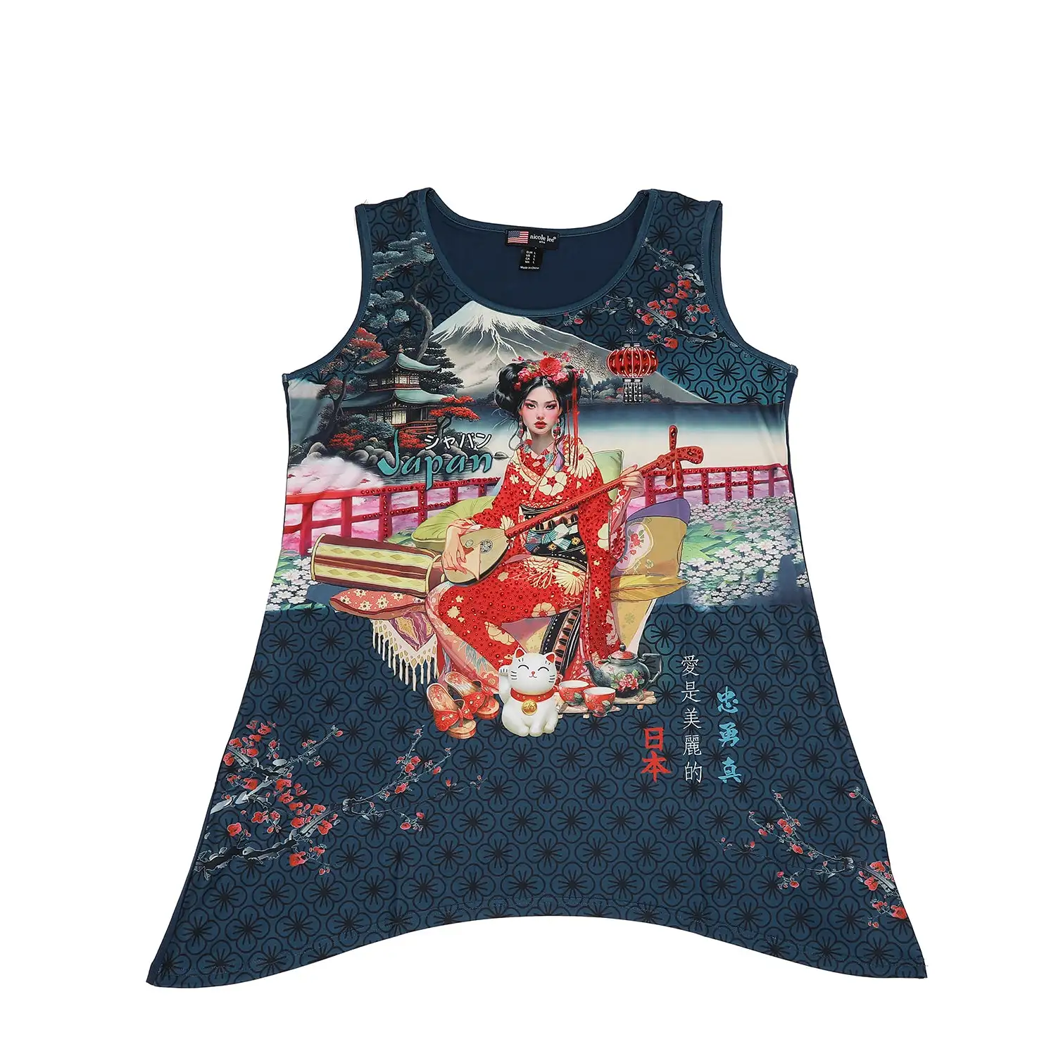 TOP TÚNICA NICOLE LEE CON BRILLOS (AKIKO LA BELLEZA) - Imagen 4