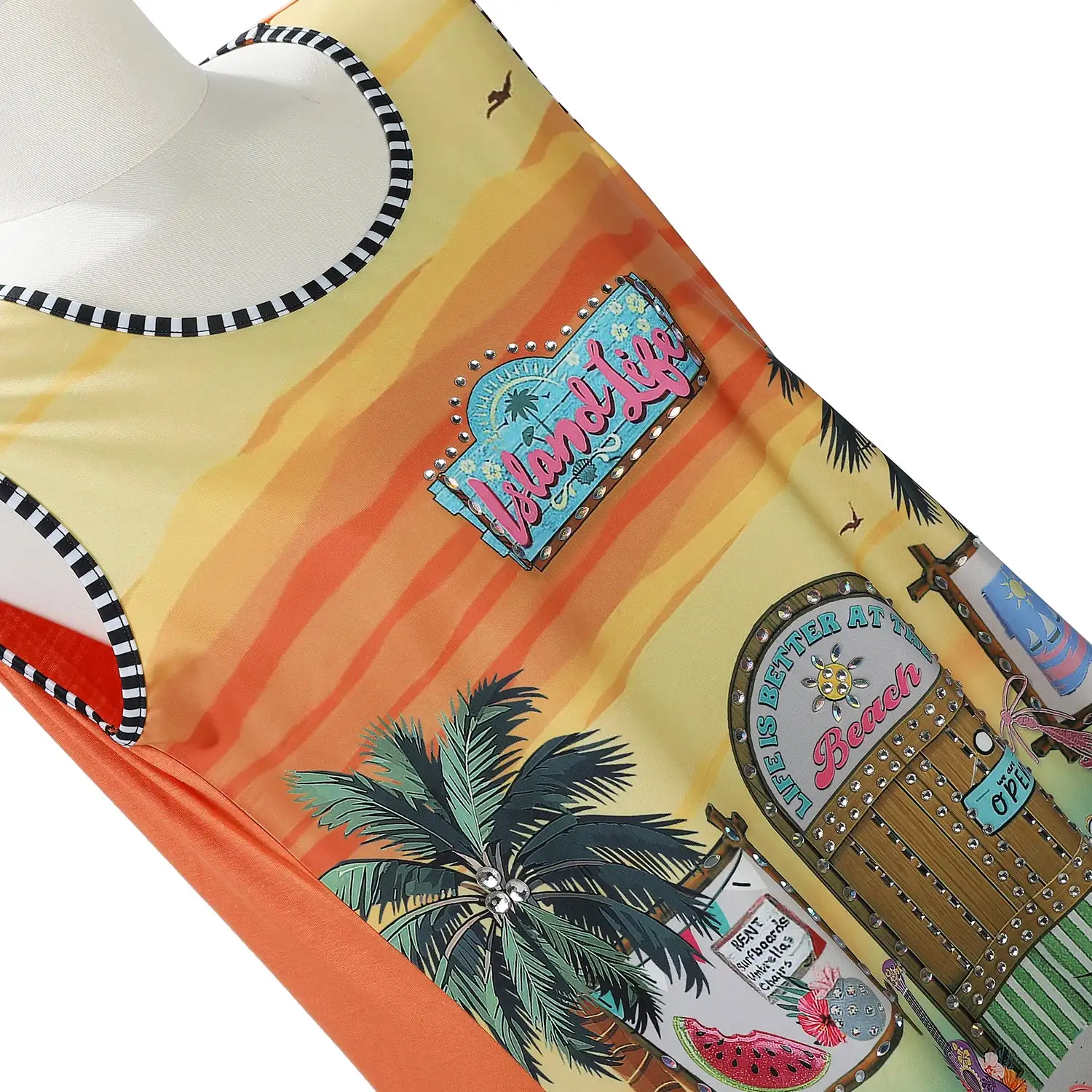 TOP TUNICA NICOLE LEE CON BRILLOS (SUN & SAND) - Imagen 4