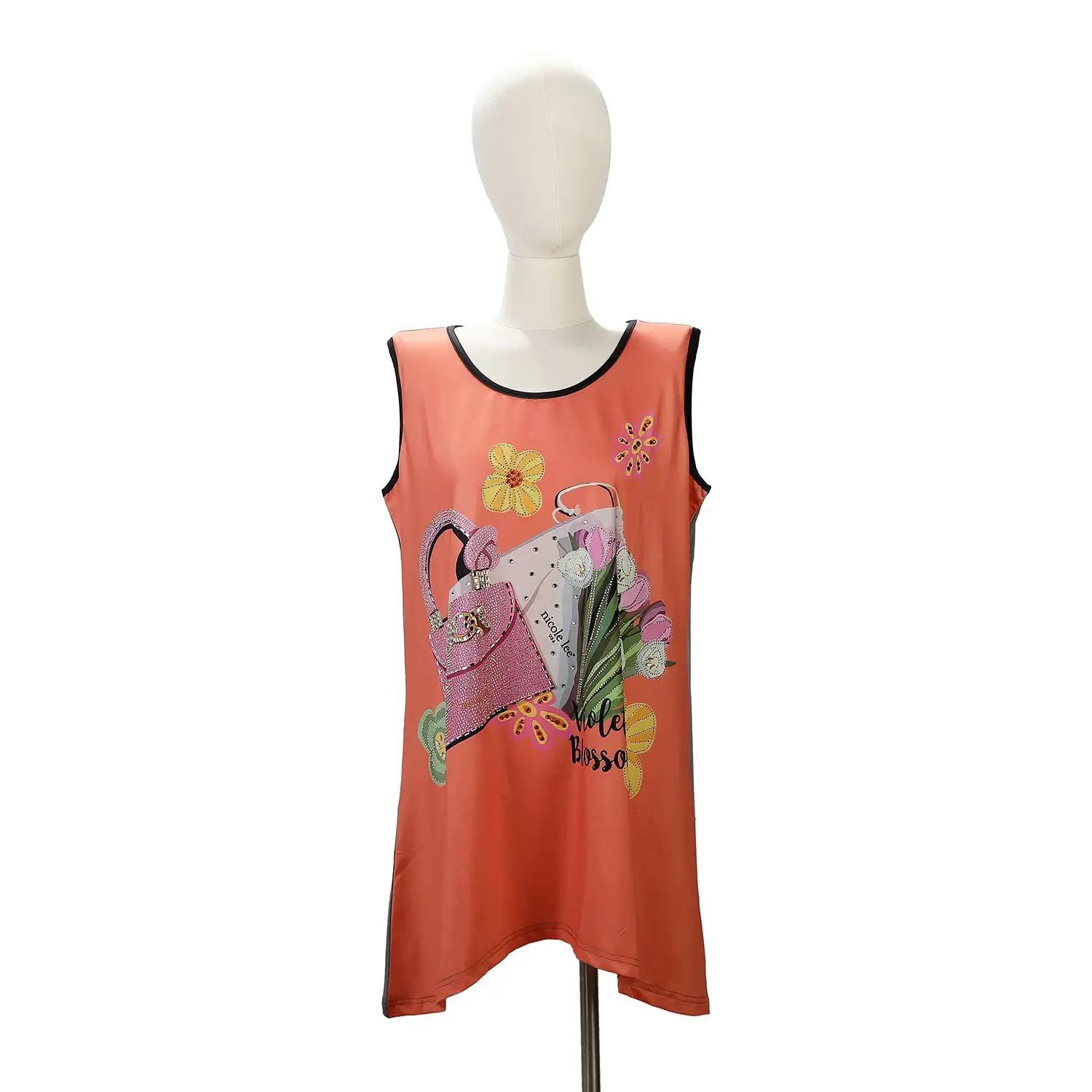TOP TUNICA NICOLE LEE CON BRILLOS (VIOLET BLOSSOM) - Imagen 2