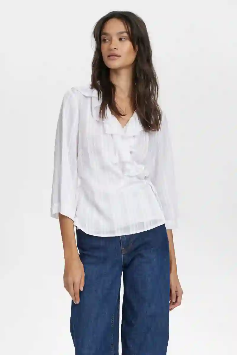 Camisa cruzada Blanca