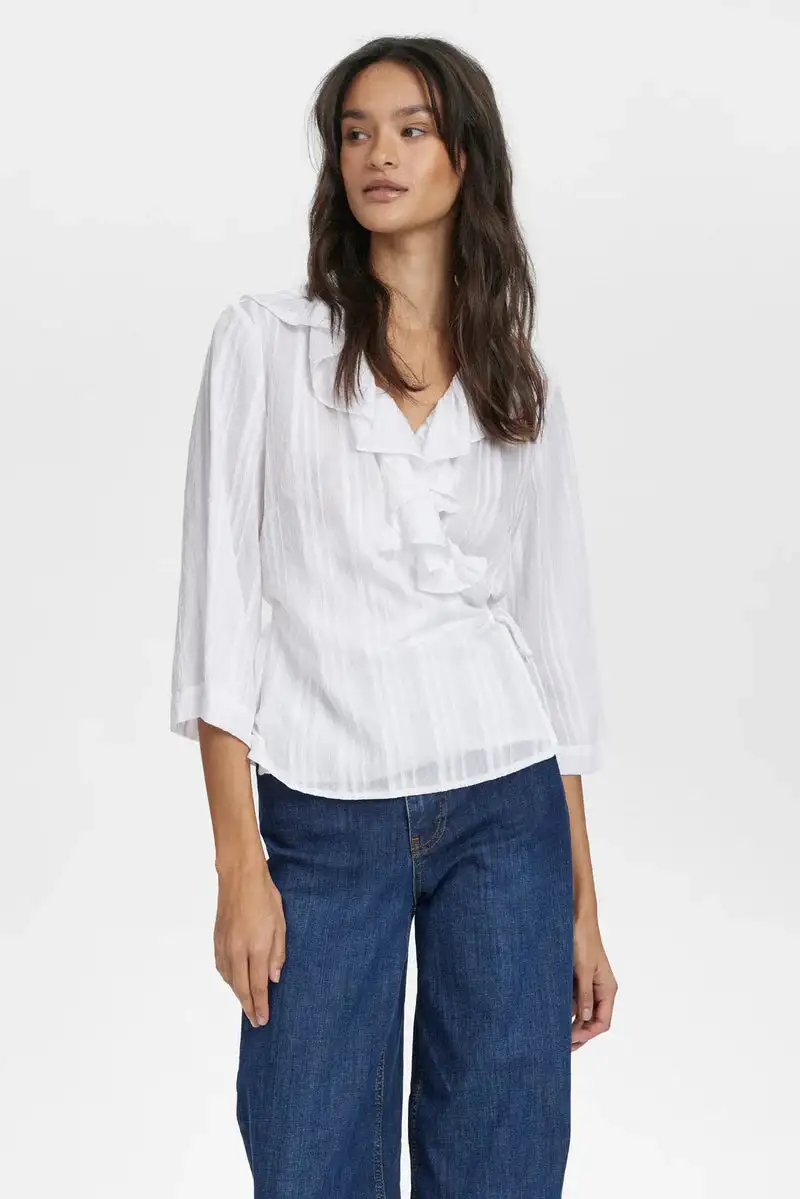 Camisa cruzada Blanca