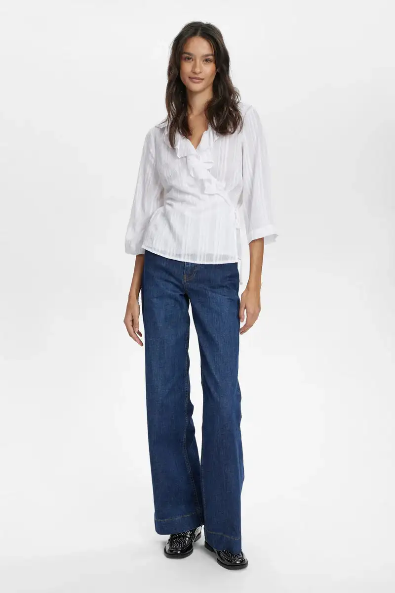 Camisa cruzada Blanca - Imagen 2