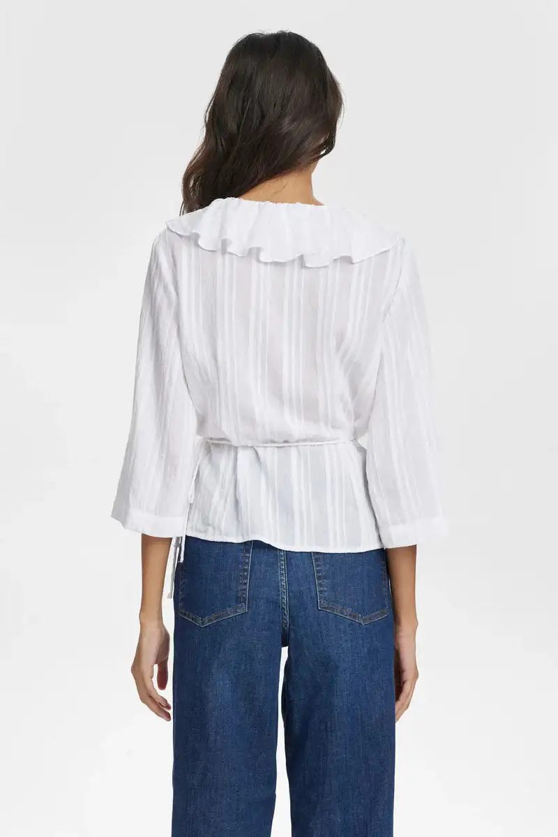 Camisa cruzada Blanca - Imagen 3