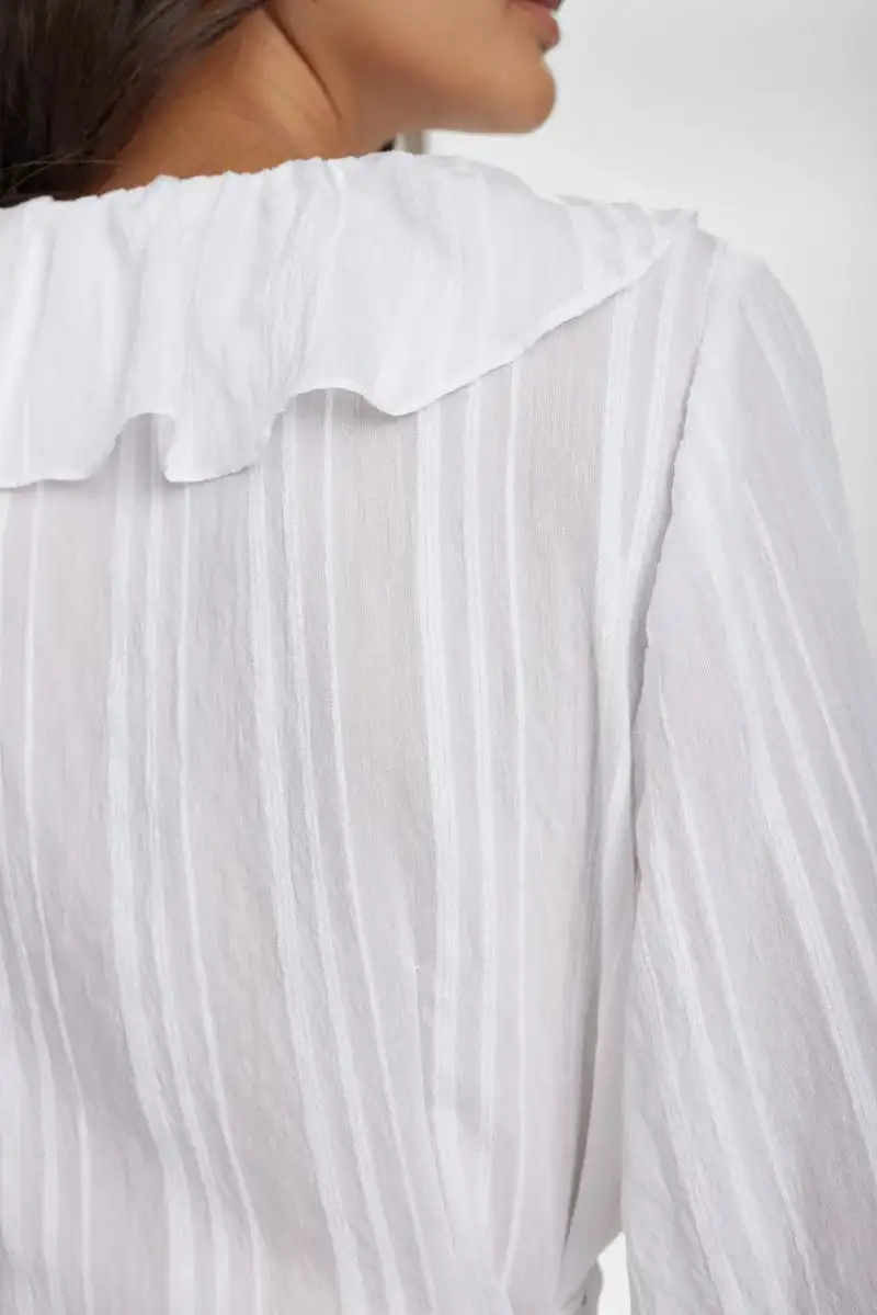 Camisa cruzada Blanca - Imagen 5