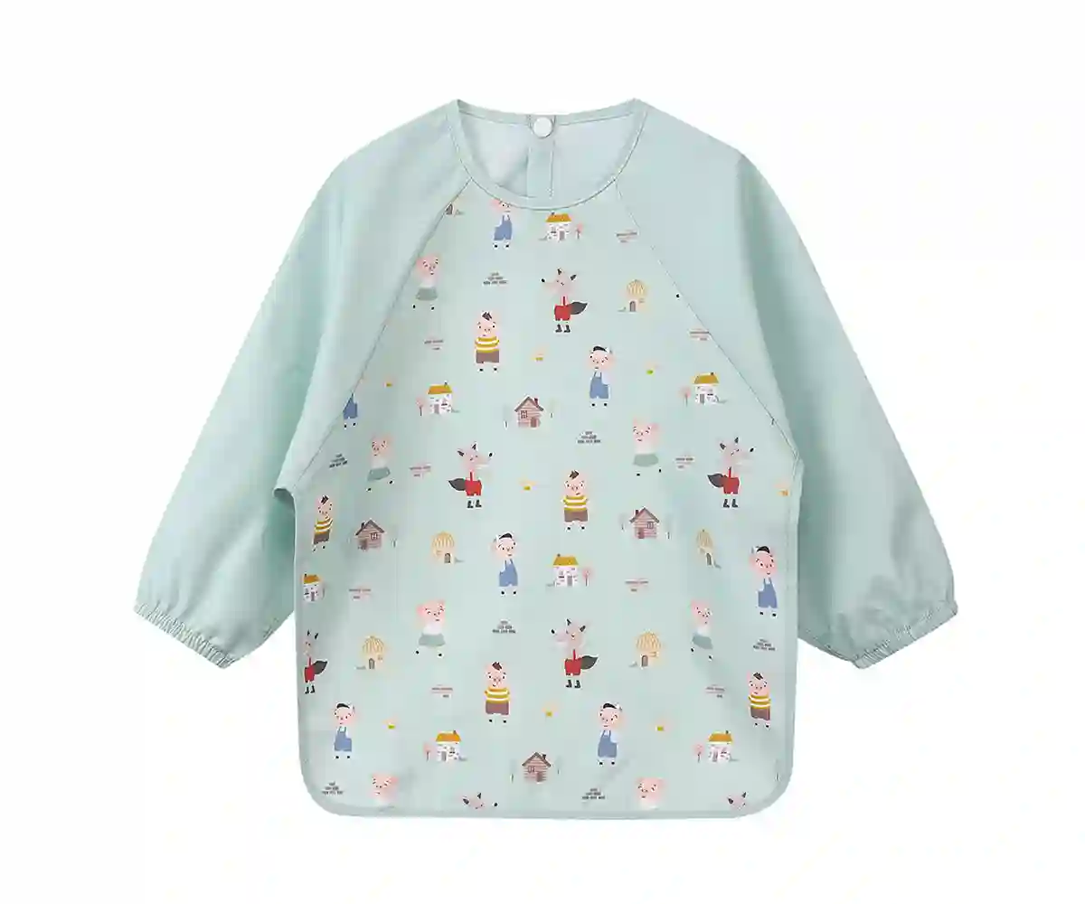 Babero with sleeves The Three Little Pigs