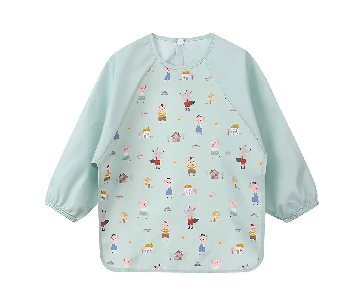 Babero with sleeves The Three Little Pigs