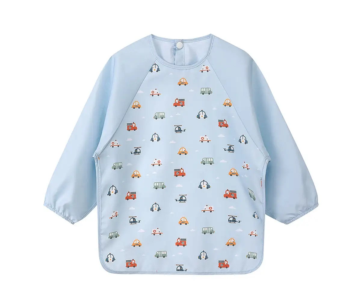 Babero with City Cars sleeves