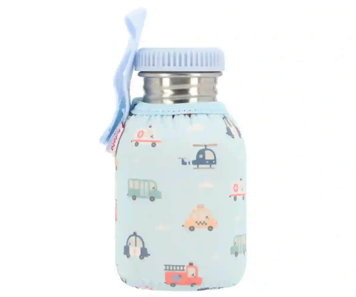 Steel bottle with City Cars 350ml