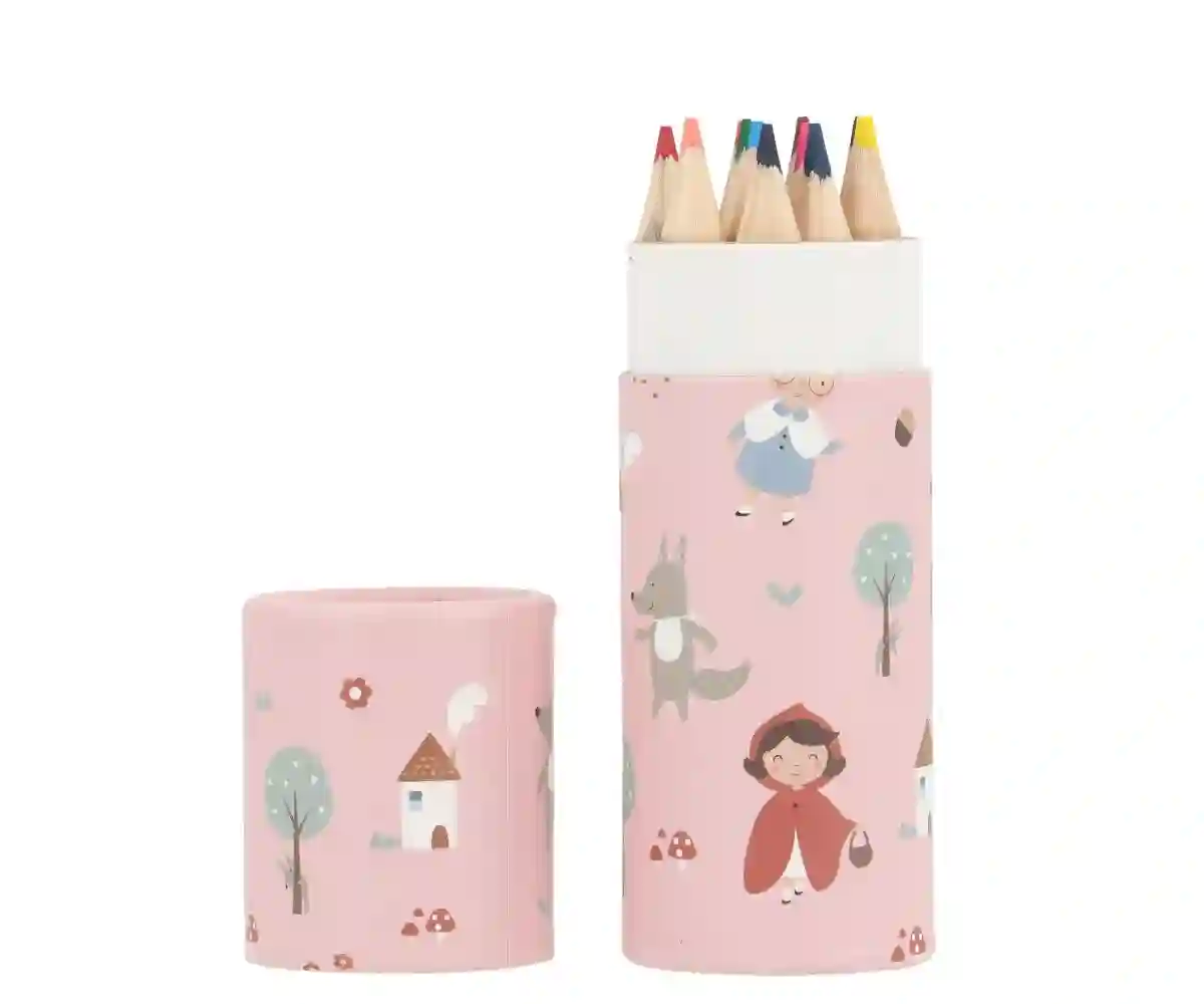 Tube 12 Pencils Little Red