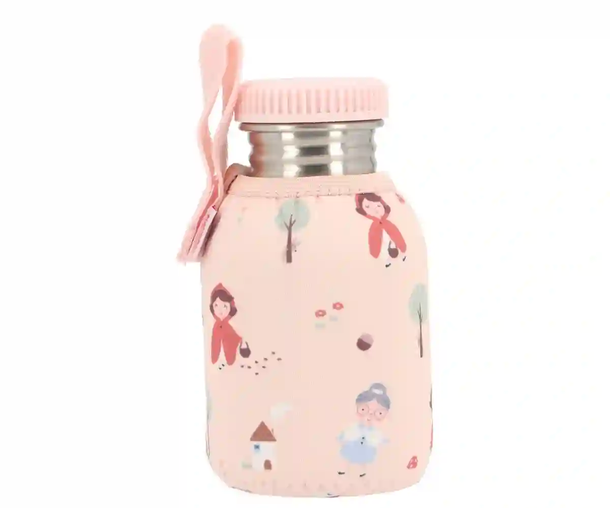 Steel bottle with a little case network 350ml