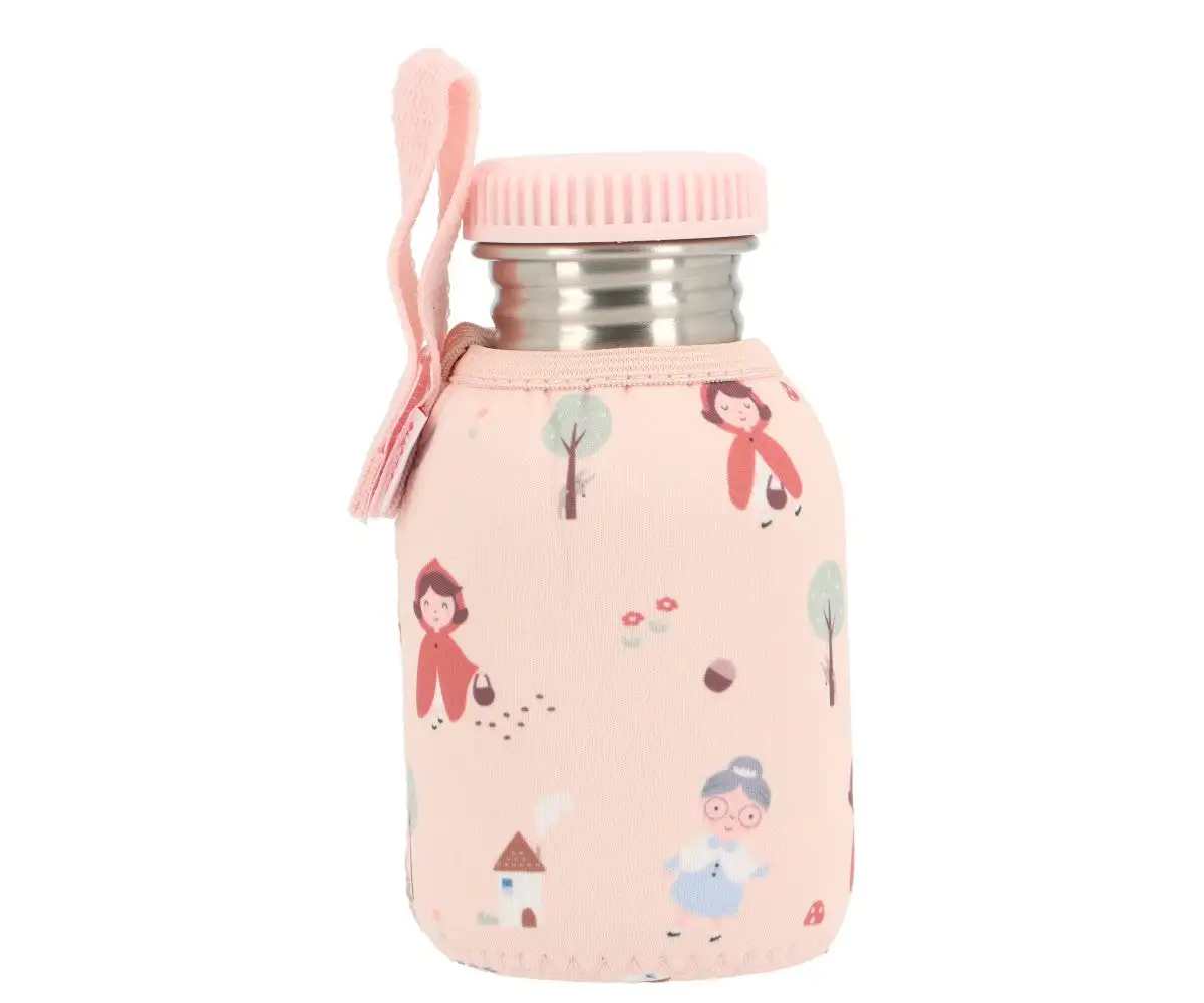 Steel bottle with a little case network 350ml