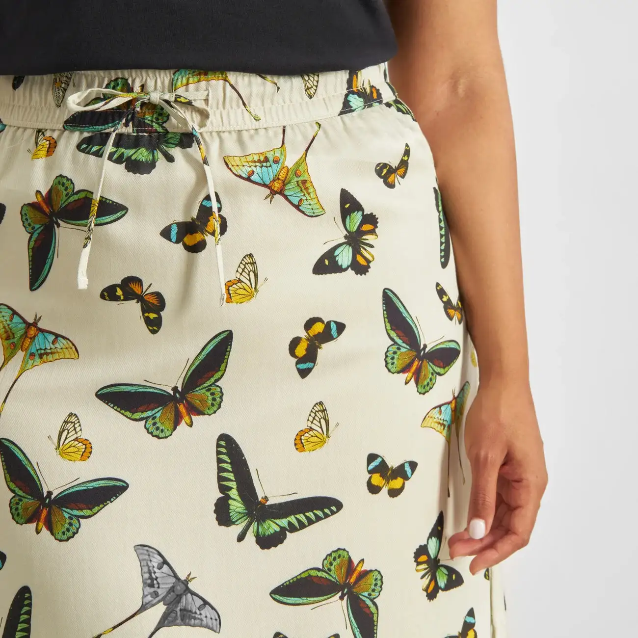 Falda tencel mariposa Arena - Imagen 7