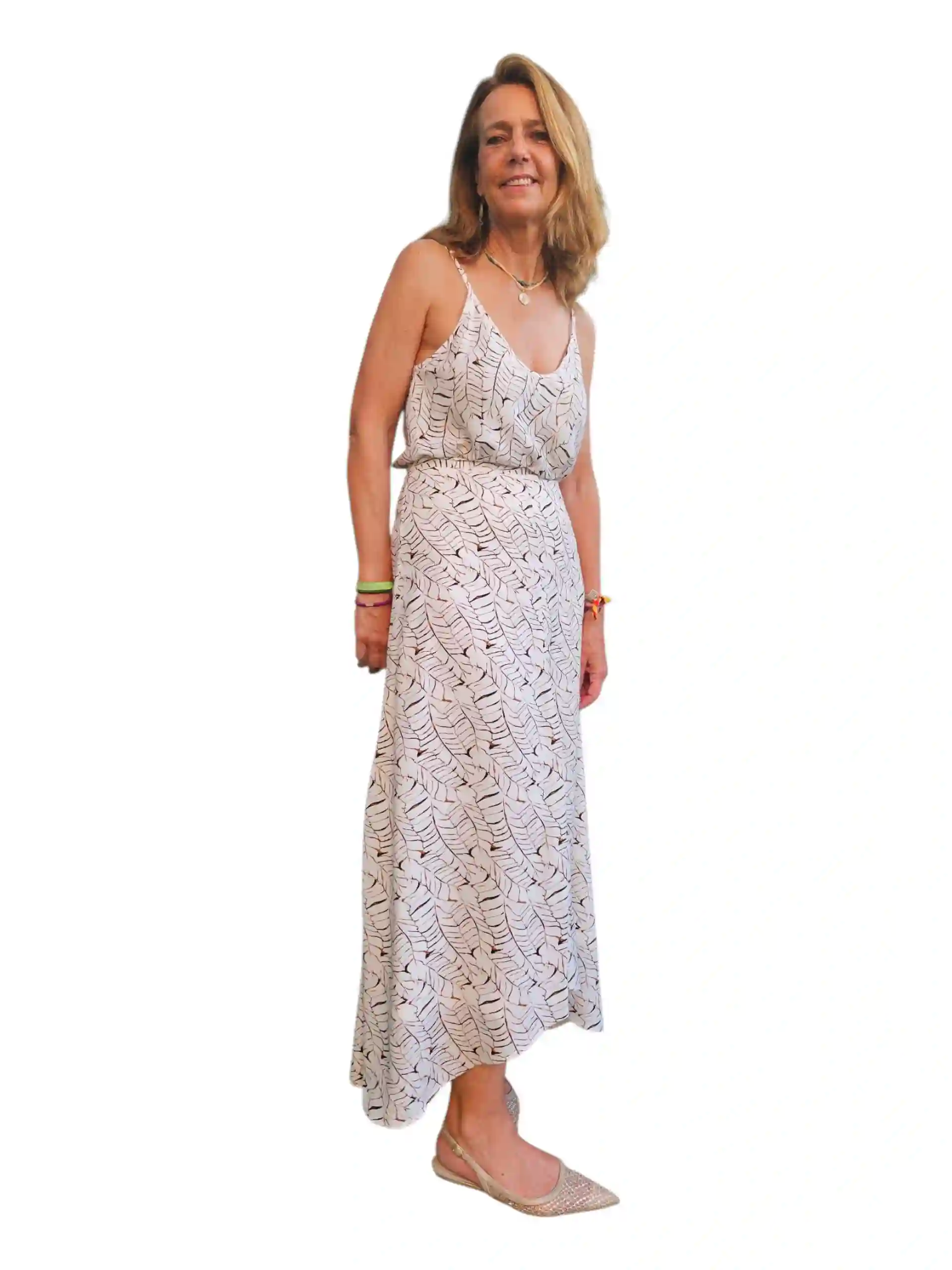 Falda CAPA blanco ramas