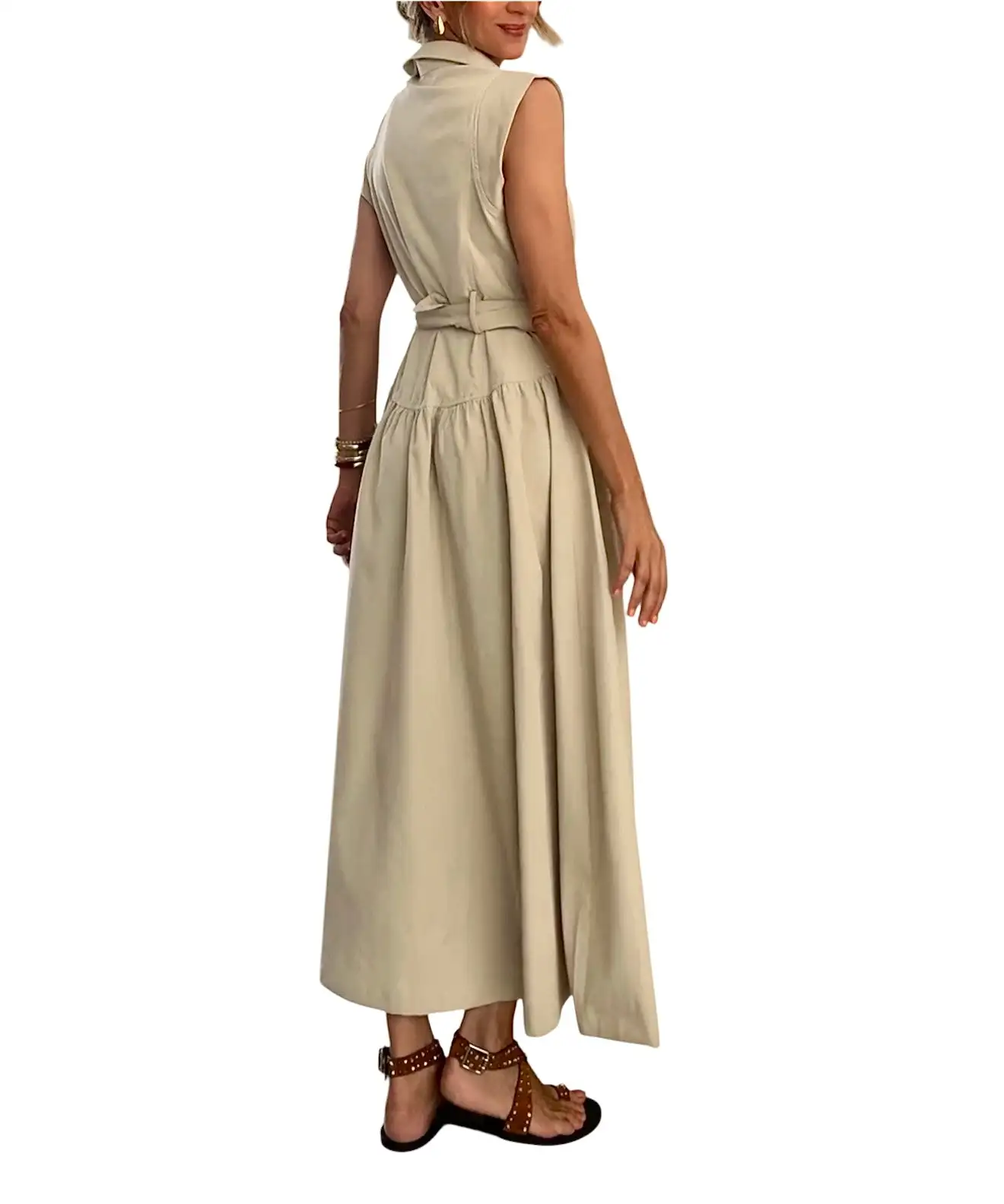 Vestido Celia beige - Imagen 3