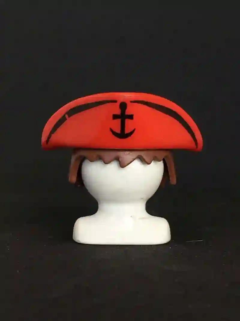 SOMBRERO_0020,  Tricornio Rojo Ancla