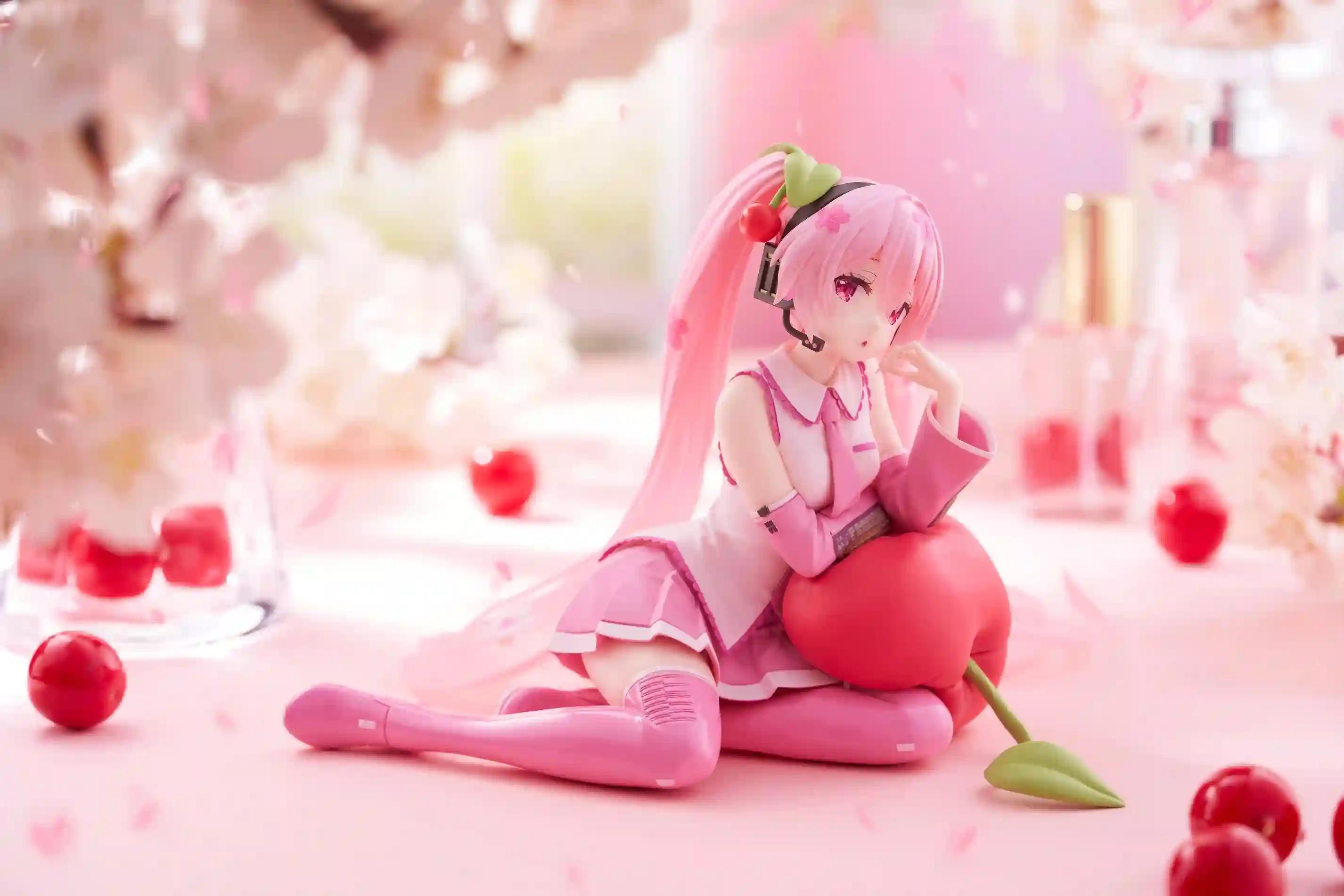 Figura Hatsune Miku Desktop Cute Sakura Miku Cherry Cushion