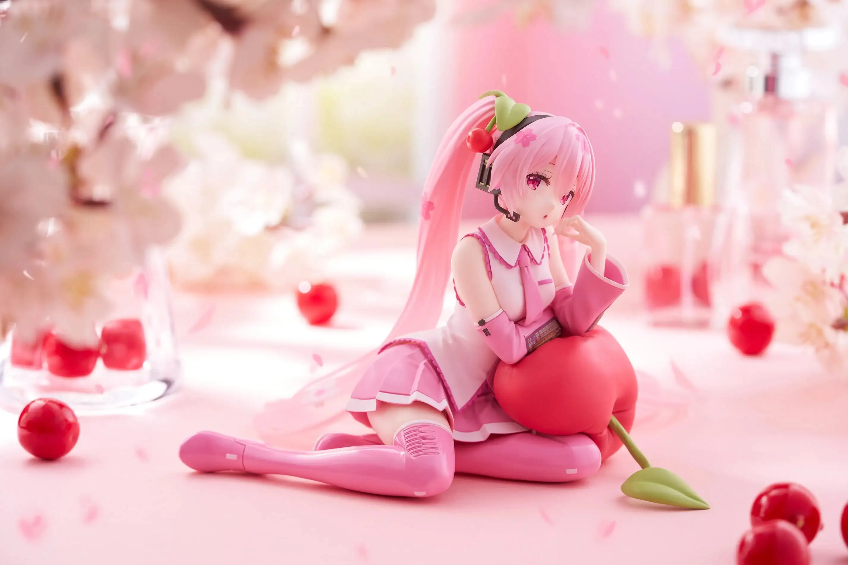 Figura Hatsune Miku Desktop Cute Sakura Miku Cherry Cushion