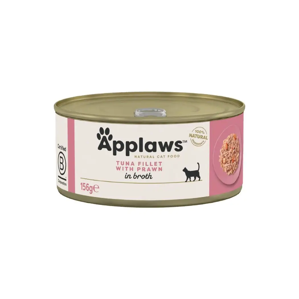 APPLAWS CAT LATA ATUN Y GAMBA 156GR