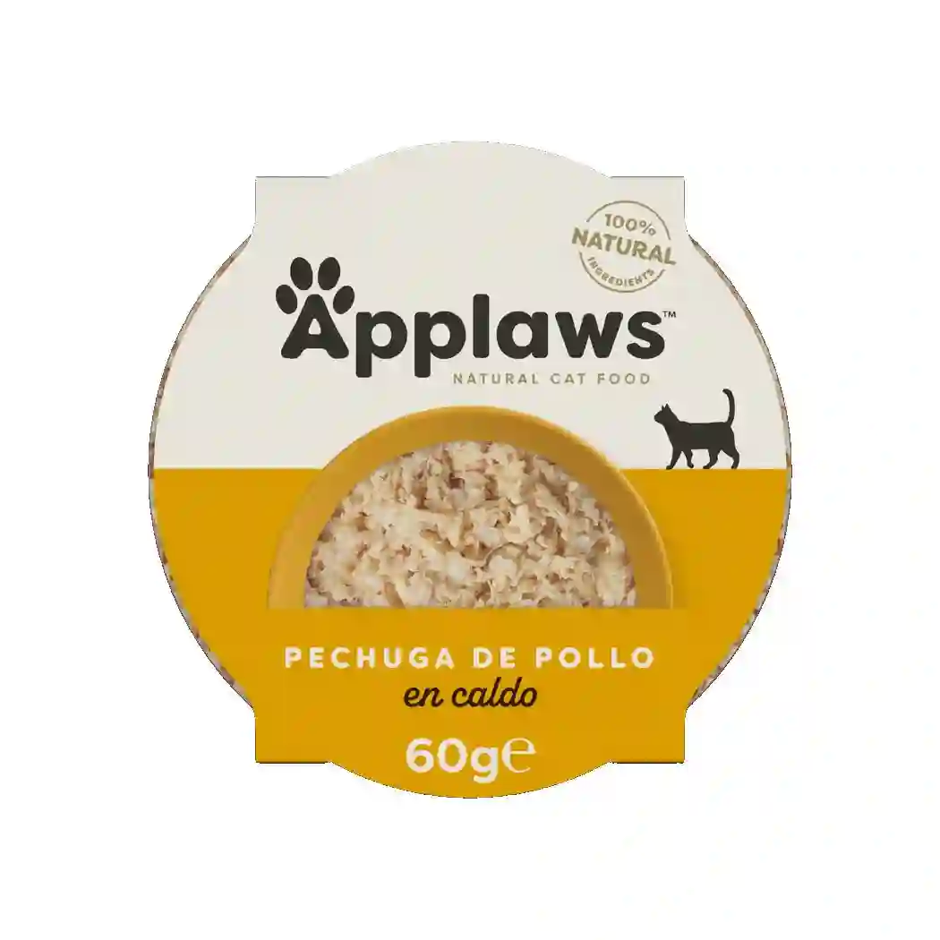APPLAWS CAT TARRINA PECHUGA POLLO Y ARROZ 60GR