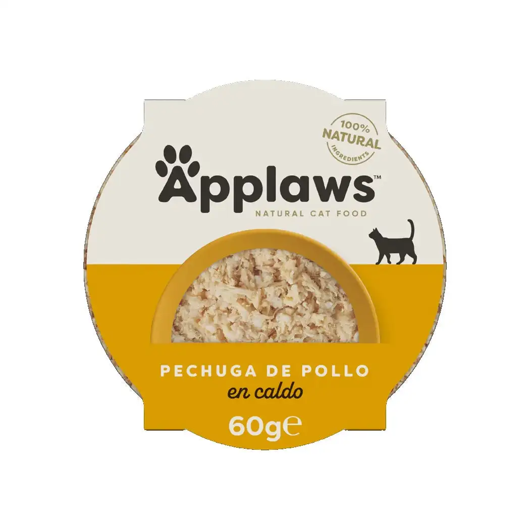 APPLAWS CAT TARRINA PECHUGA POLLO Y ARROZ 60GR