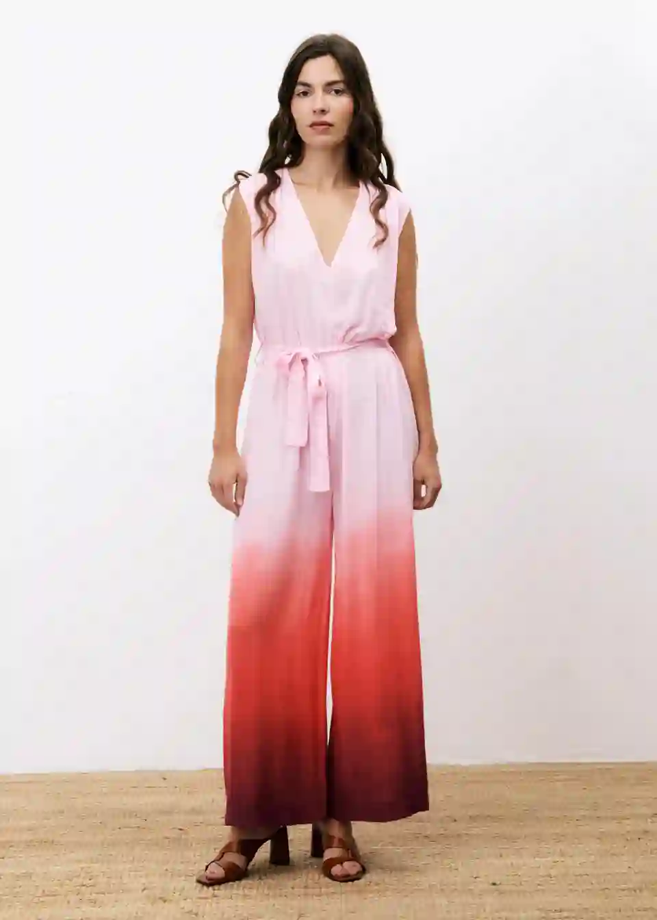 Mono satinado tie dye Rosa