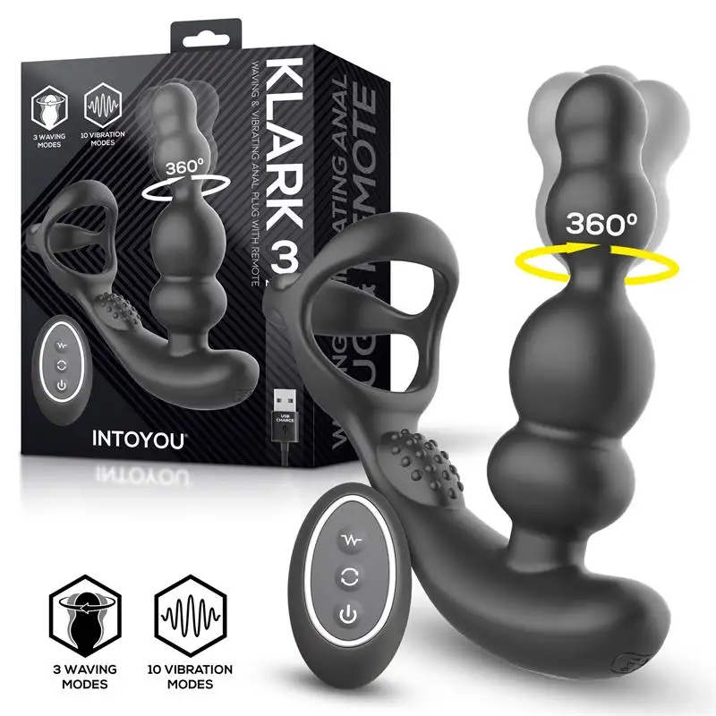 Plug Anal Prostático Oscilante con Vibración y Mando a Distancia KLARK by INTOYOU