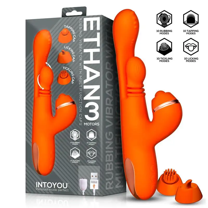 Vibrador Masaje 360º para el Punto G y Cabezales Intercambiables Ethan by INTOYOU
