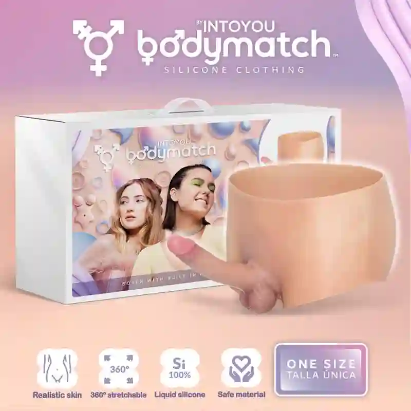Boxer con Pene 18 cm Hiperrealista Silicona Líquida Talla Única Blayke by BODYMATCH