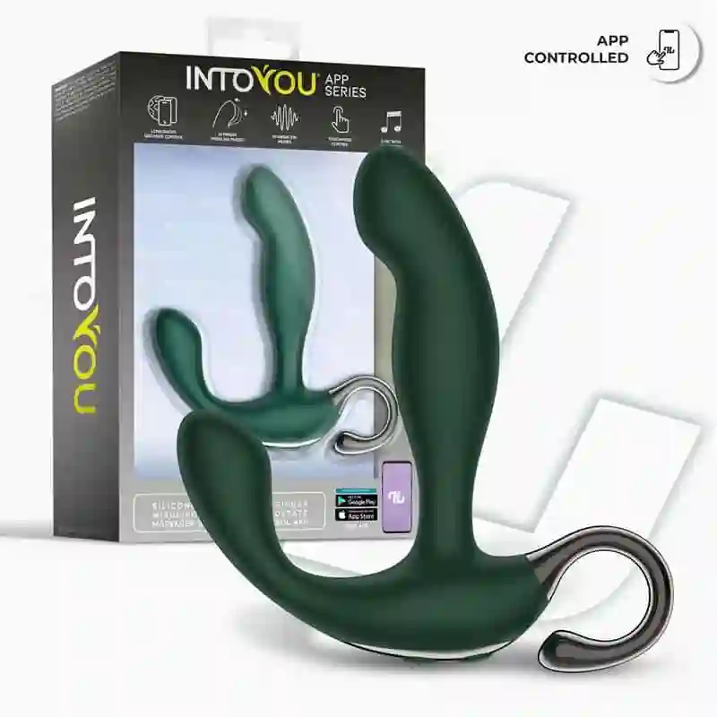 Masajeador Prostático con Finger Wiggling y App Greeny by INTOYOU